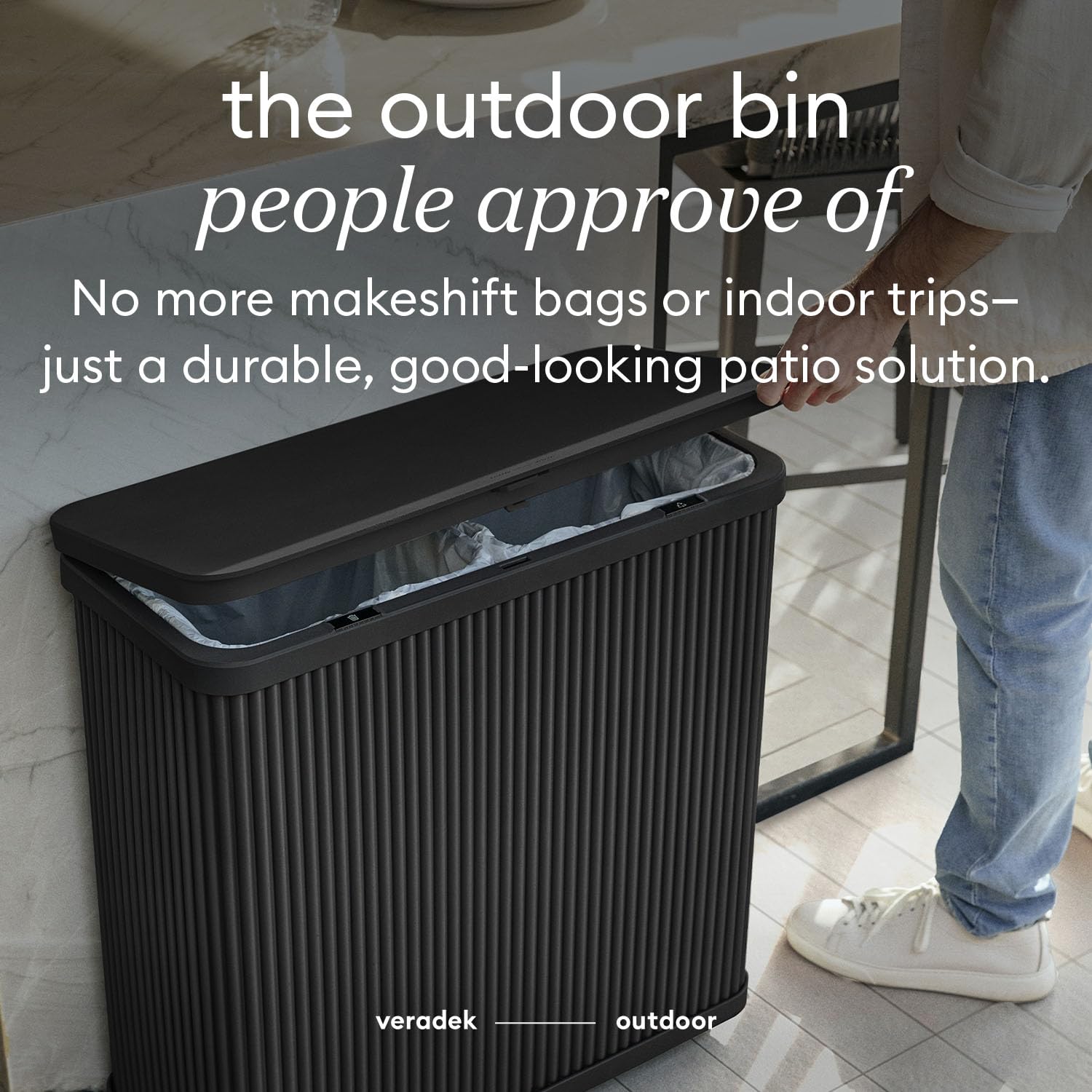 Tambour Waste Bin (2 Count)