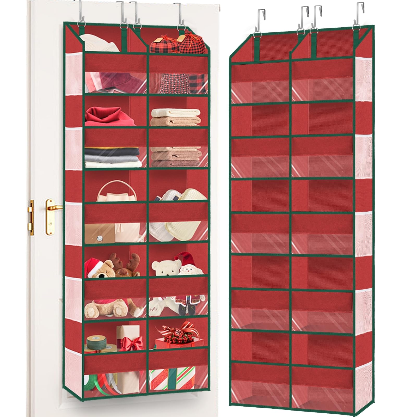 Over The Door Organizer 5 Tiers Extra Large Behind Door Storage of 10