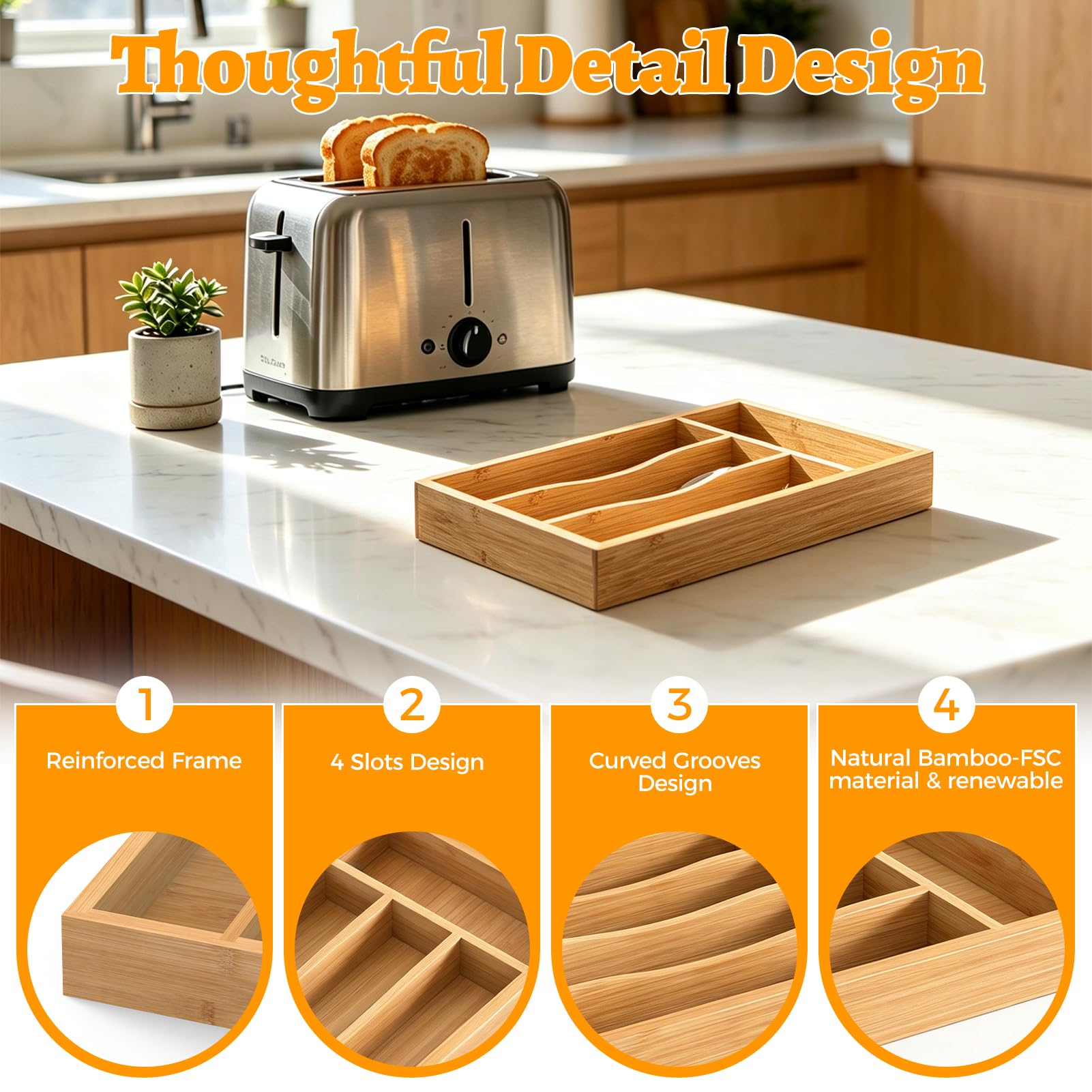 Small Silverware Drawer Organizer