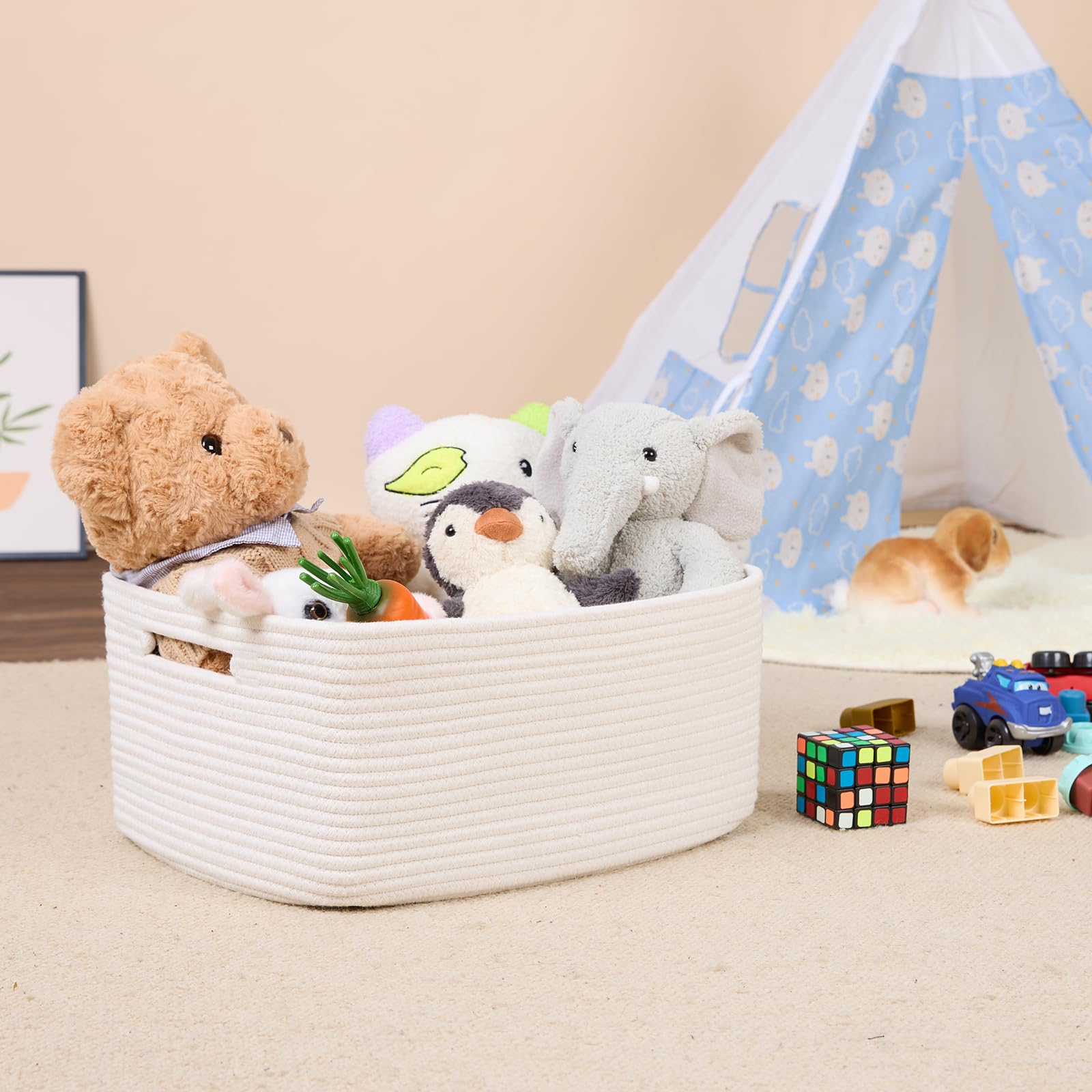 Large Storage Baskets for Shelves (2 Count)