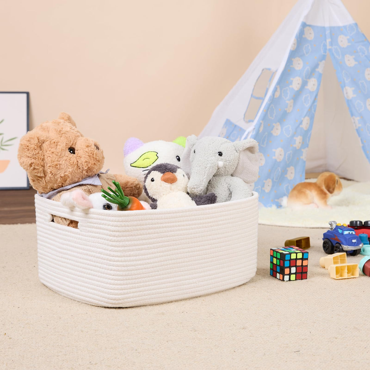 Large Storage Baskets for Shelves (2 Count)