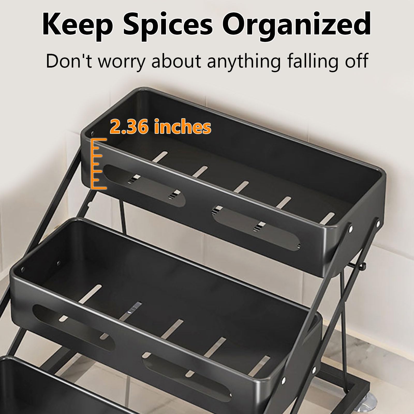 3 Tier Foldable Spice Rack