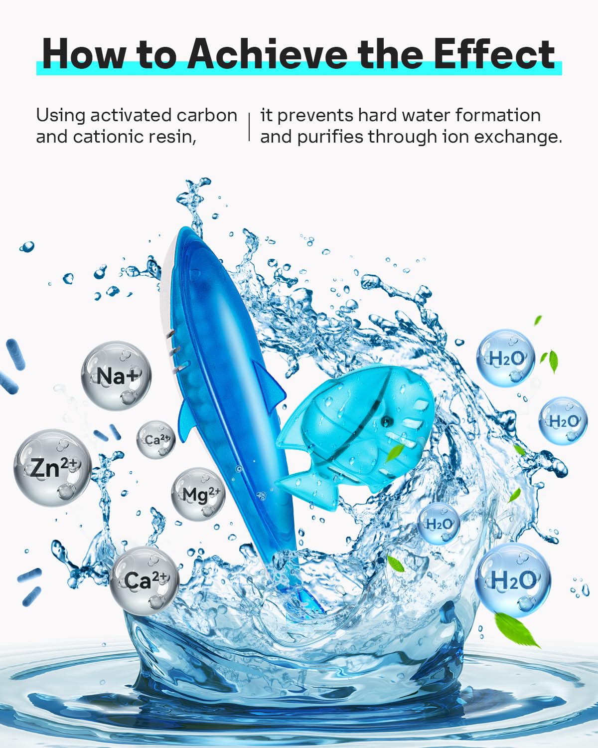 Humidifier Cleaning Shark & Fish for Humidifiers & Fish Tanks (6 Count)