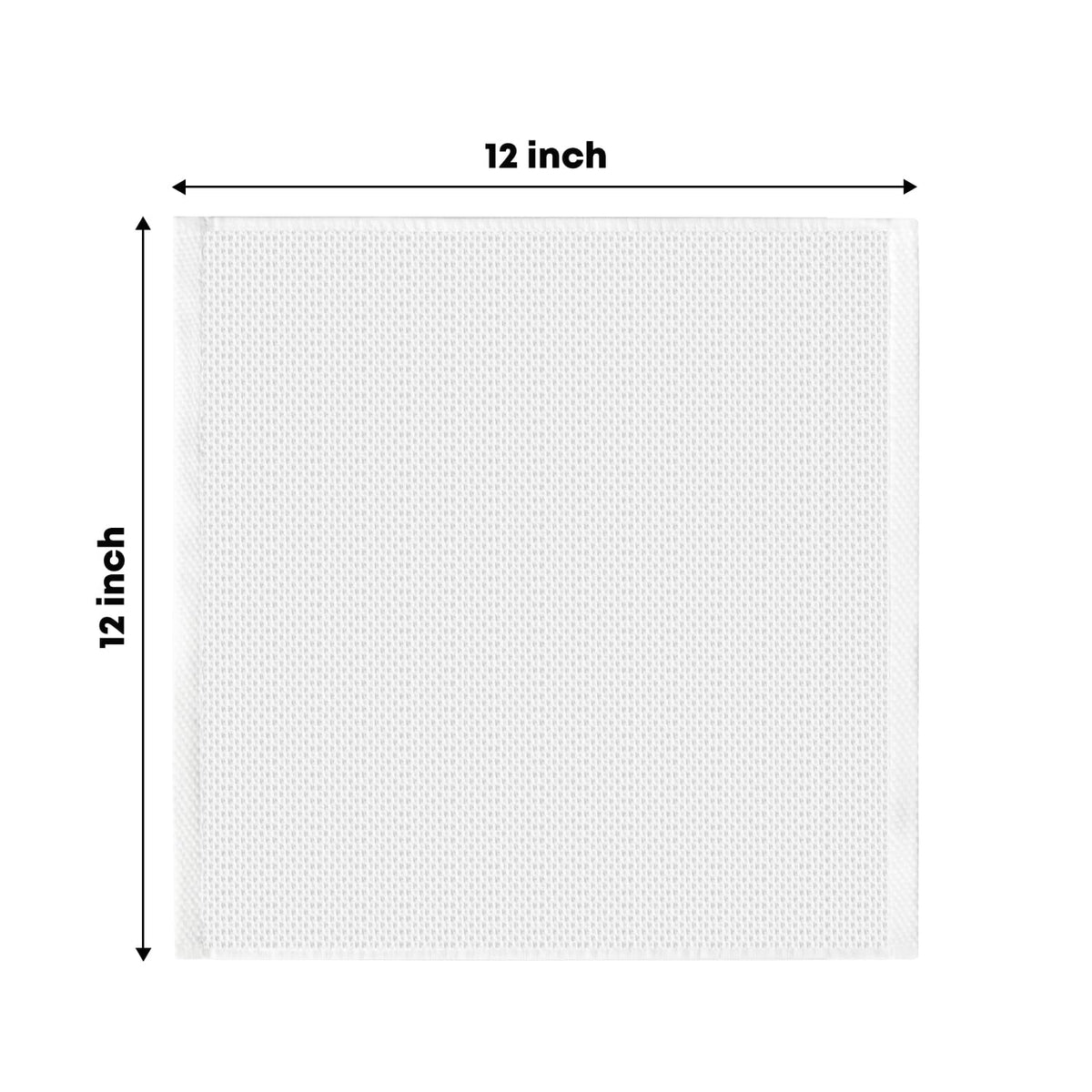 100% Cotton White Waffle Weave Kitchen Dish Cloths (6 Count)