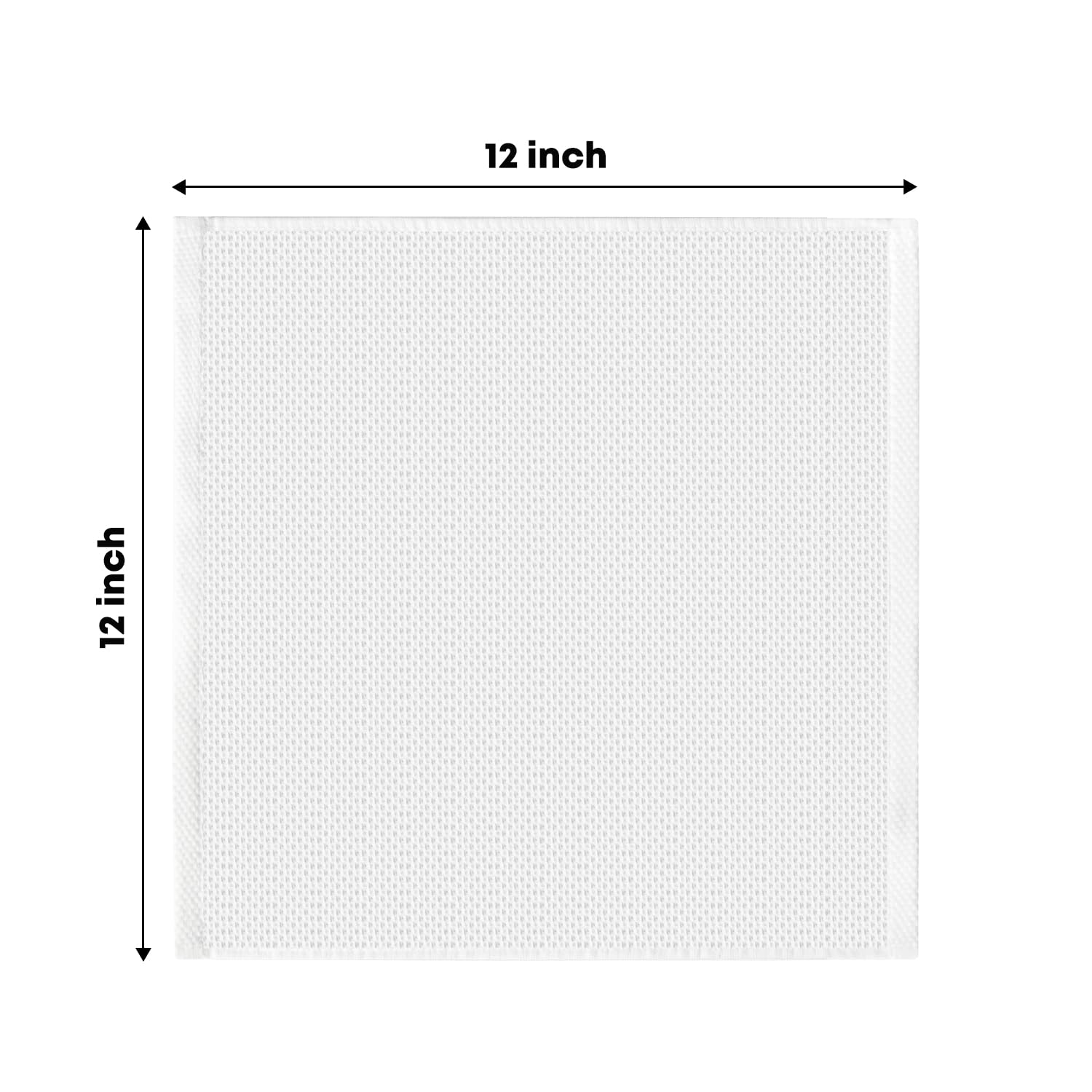 100% Cotton White Waffle Weave Kitchen Dish Cloths (6 Count)