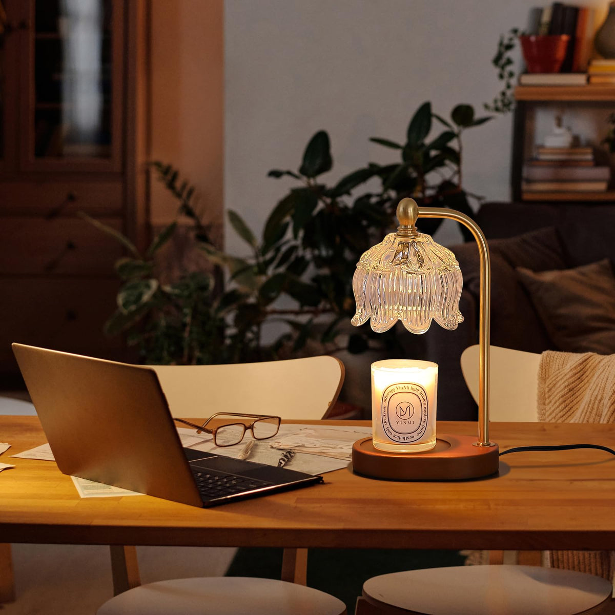 Candle Warmer Lamp with Timer Dimmable