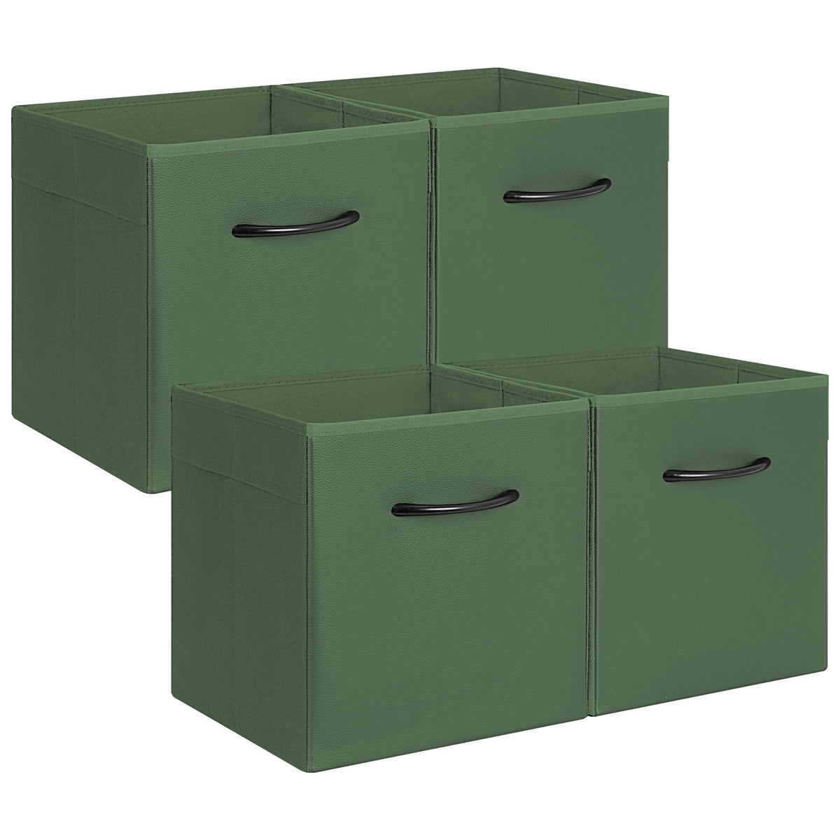 11in Leather Storage Cubes (4 Count)