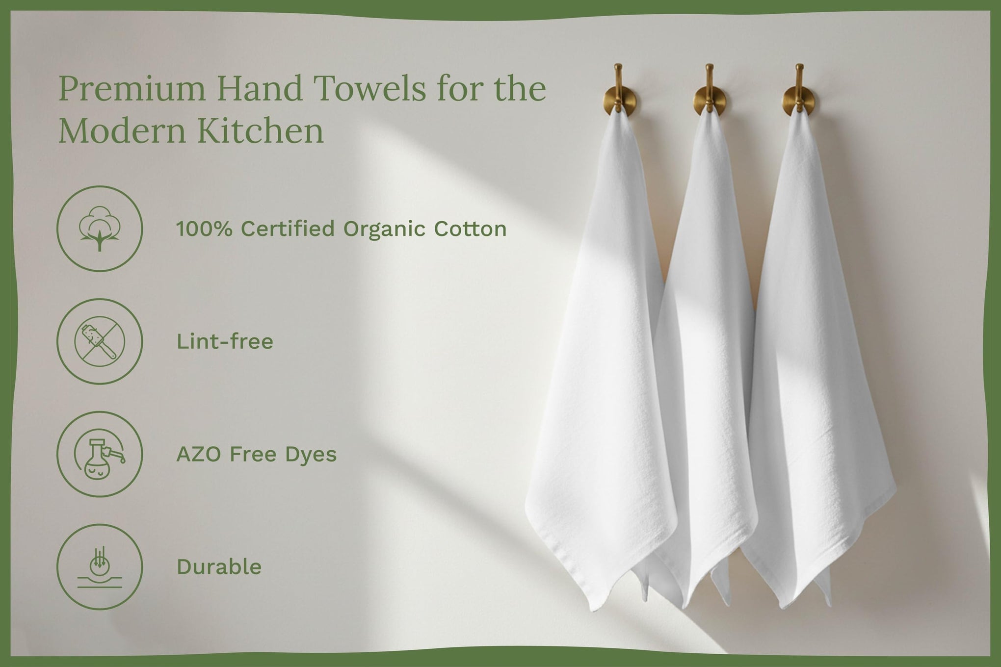 Organic Cotton White Dish Towels (10 Count)