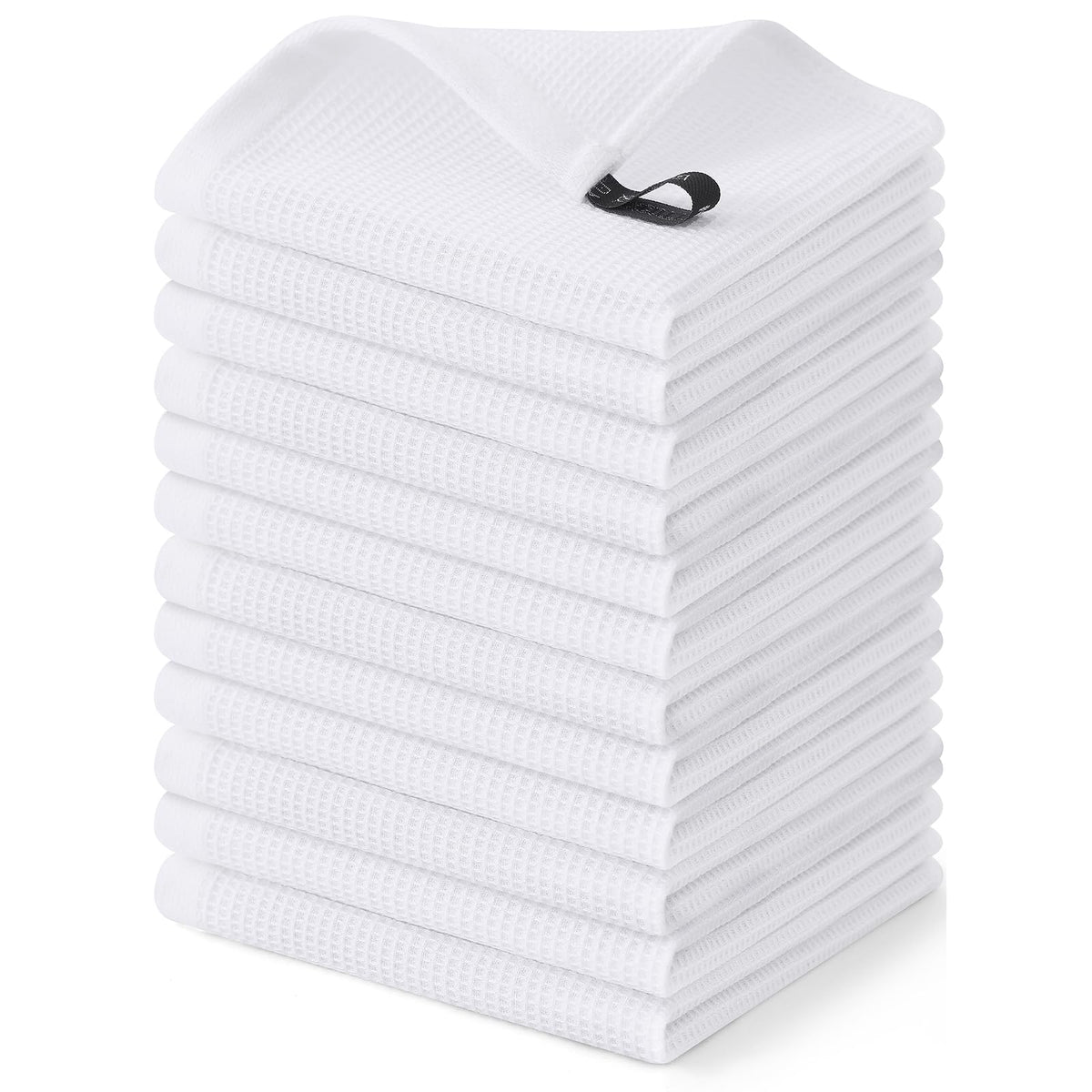 100% Cotton Waffle Weave Dish Cloths (12 Count)