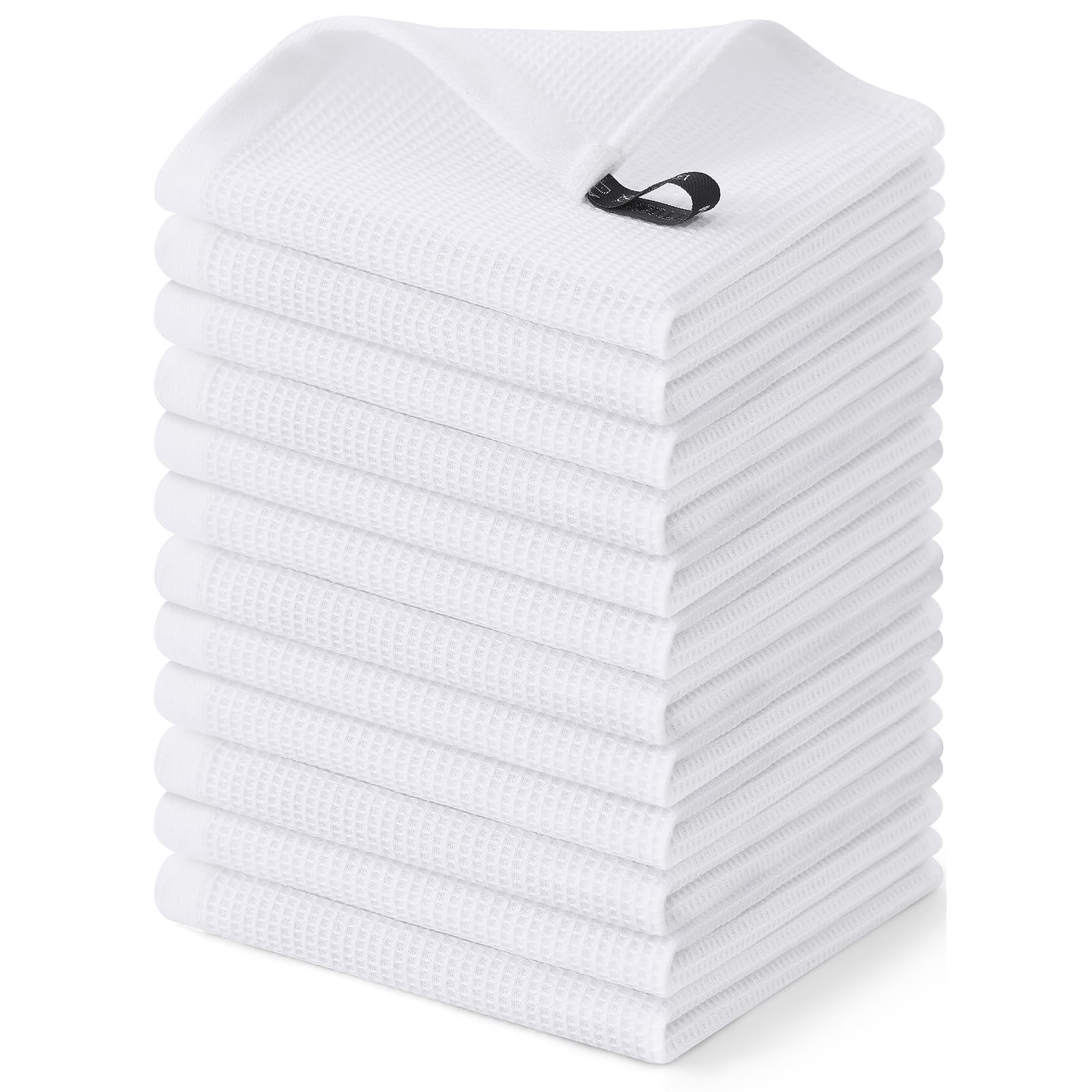 100% Cotton Waffle Weave Dish Cloths (12 Count)