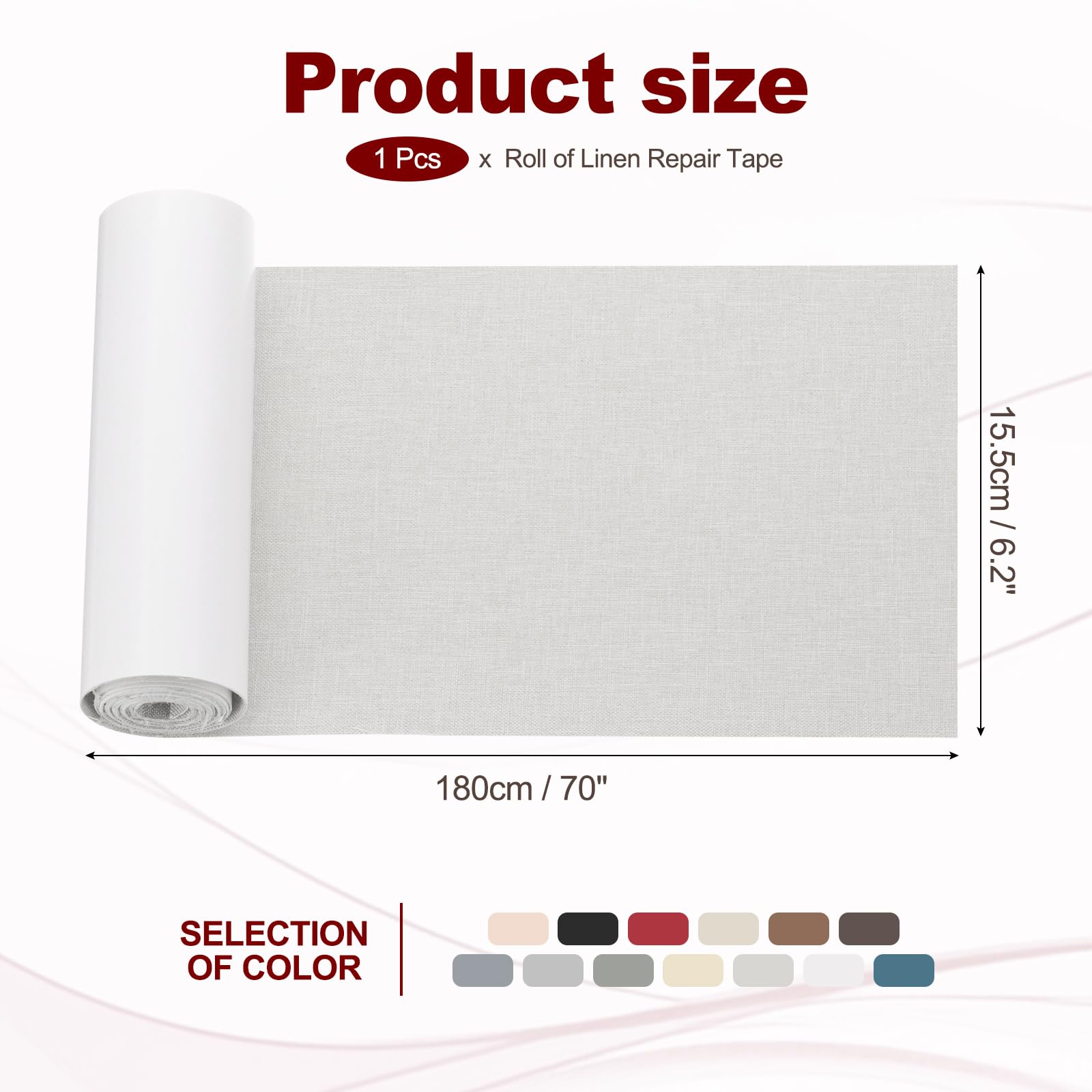 70x6.2 Inch Linen Repair Tape