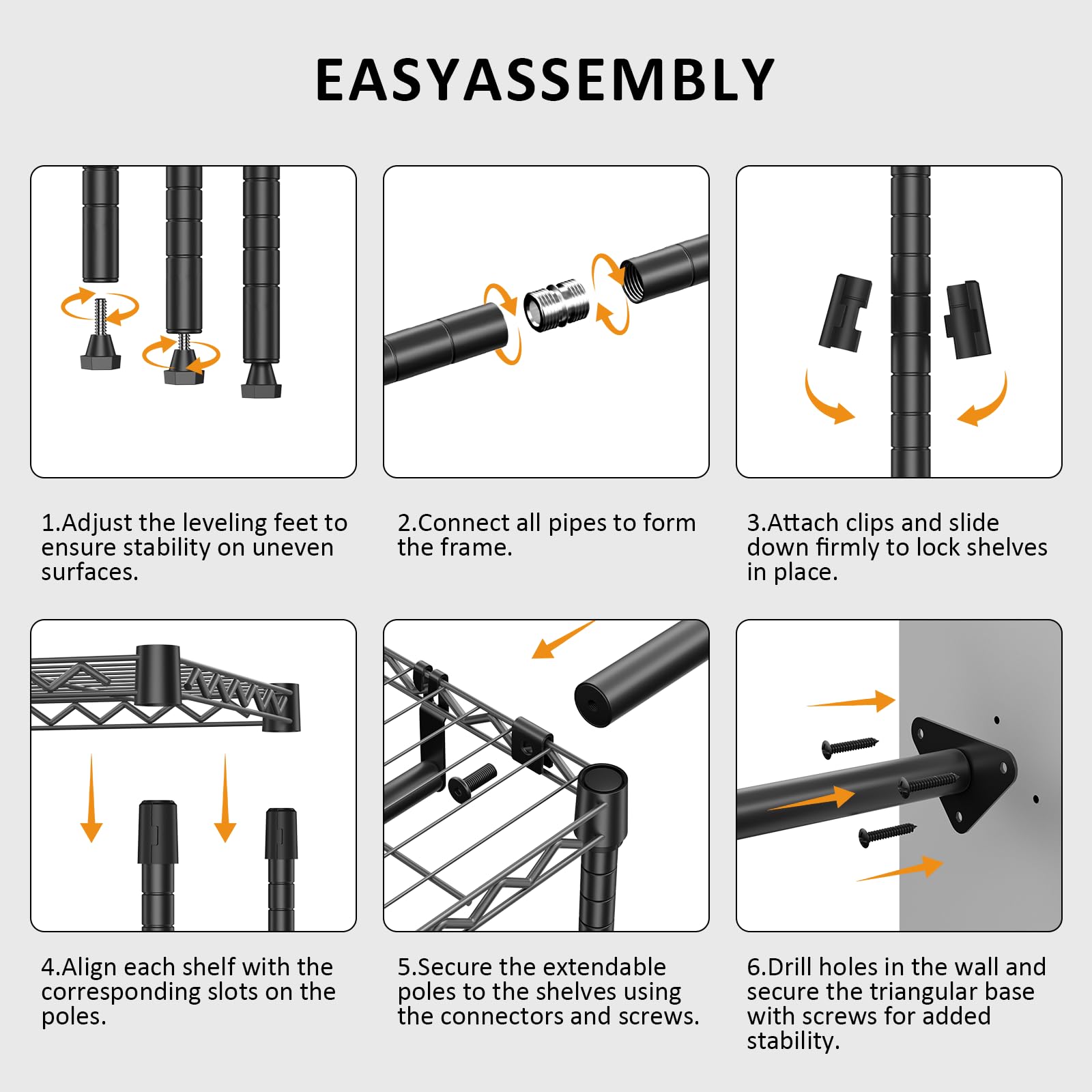 Heavy Duty Garment Rack Wire Clothes Rack for Hanging Clothes