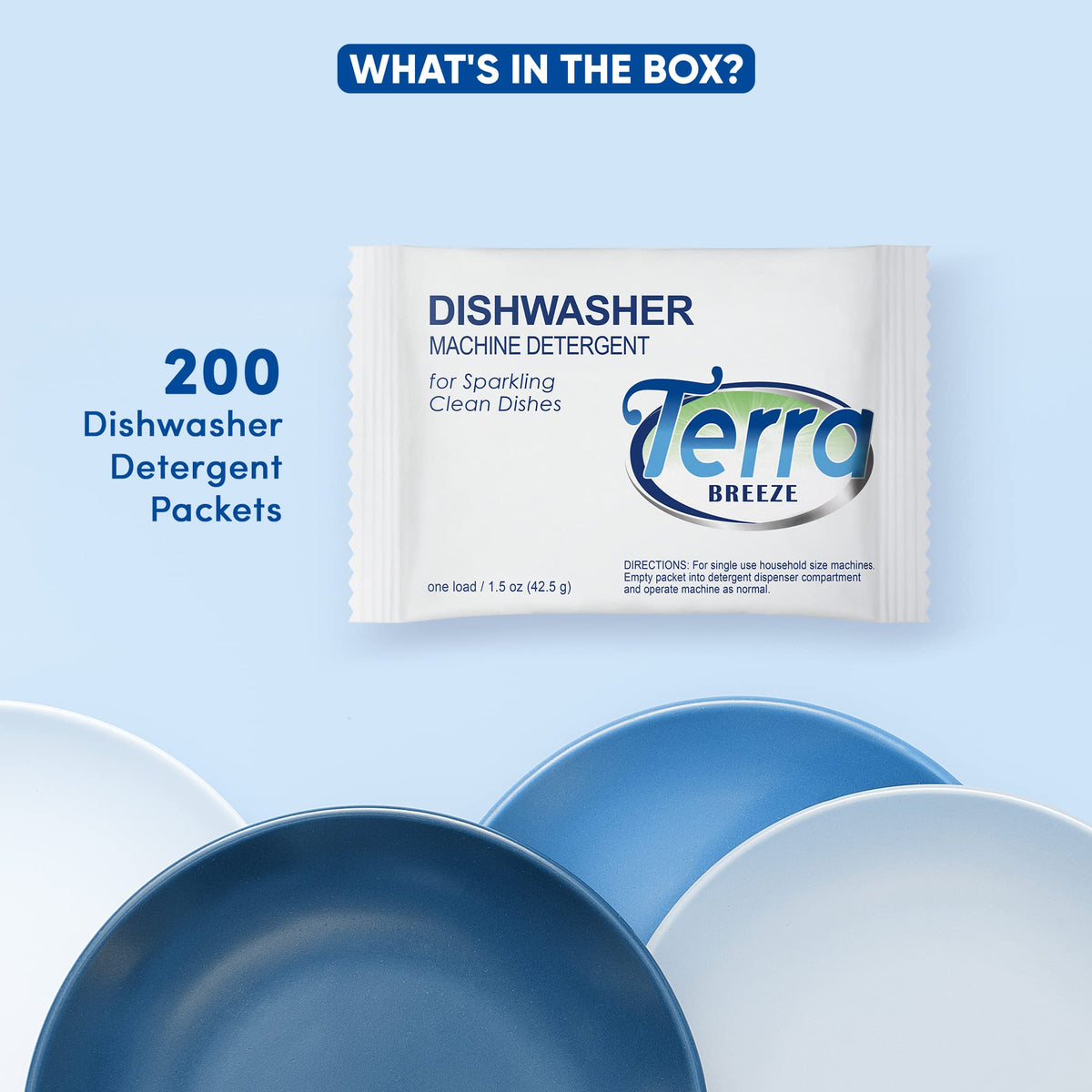 200 Count 1.5 oz Automatic Dishwasher Detergent Packets (300 Ounce)