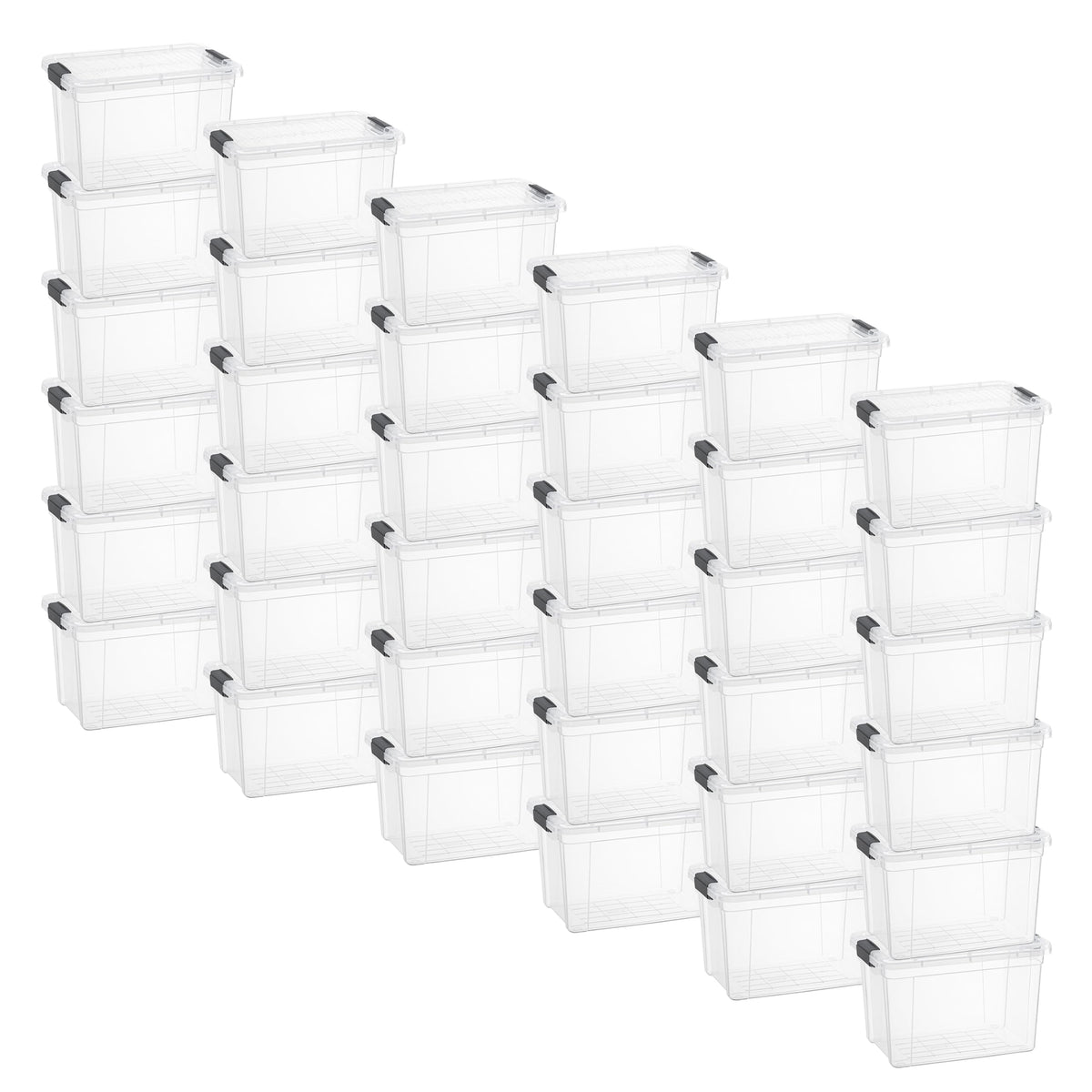 4.75 Quart Clear Plastic Storage Boxes with Lids (36 Count)