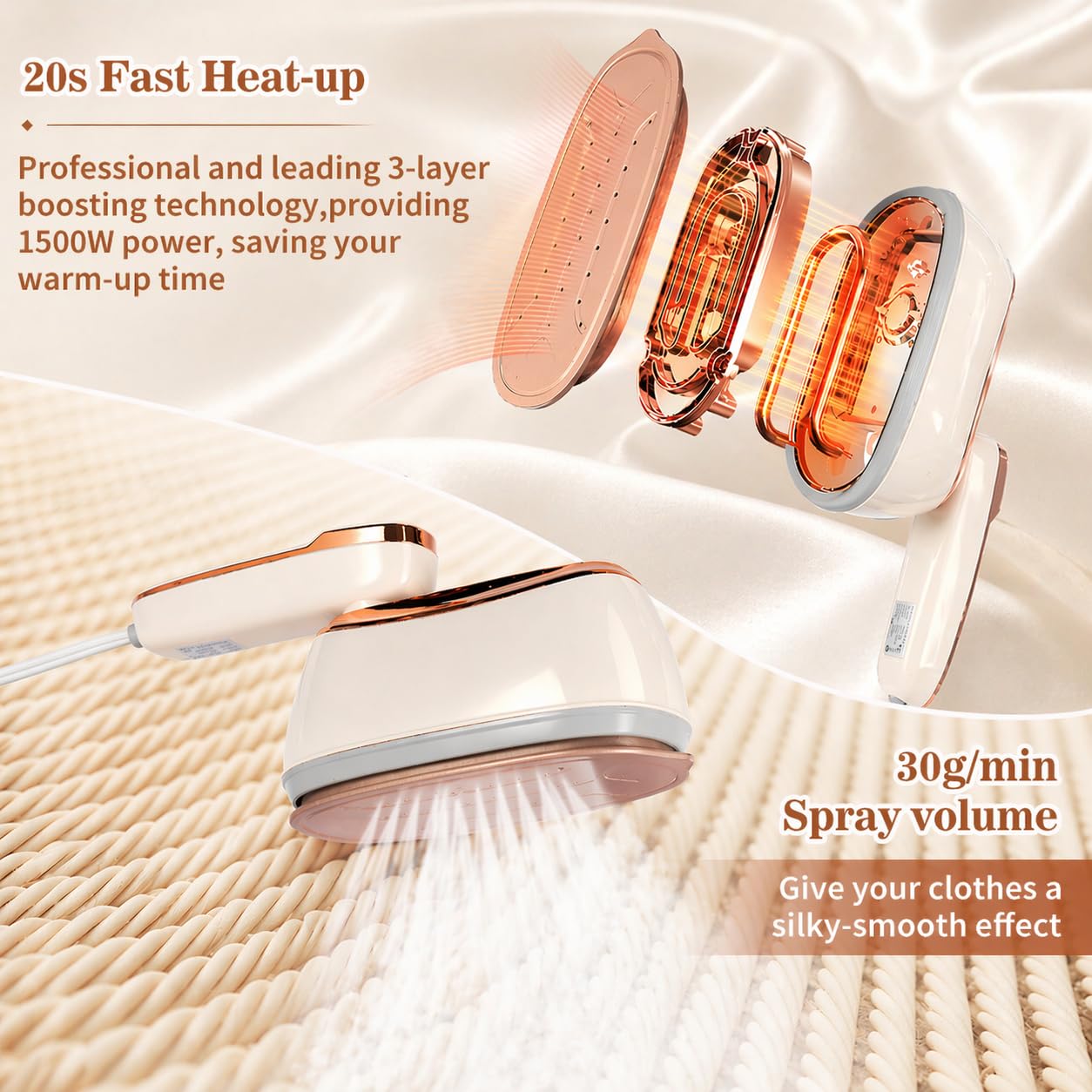 Portable Handheld Garment Steamer for Clothes