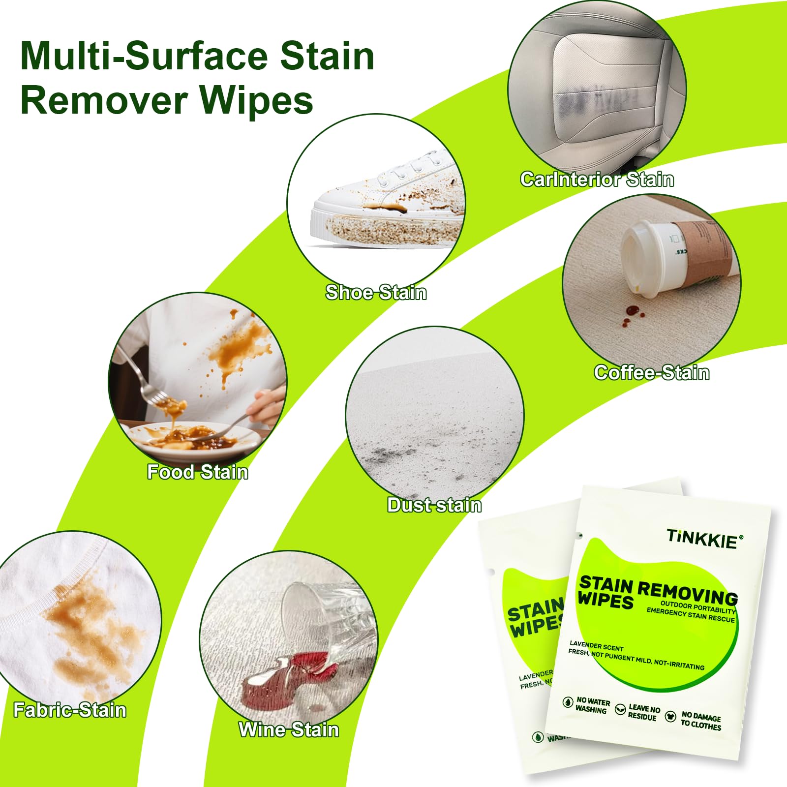 Stain Remover Wipes for Clothes & Fabric (26 Count)