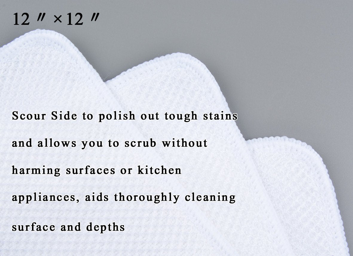 Dish Cloths for Washing Dishes with Scrub Side (9 Count)