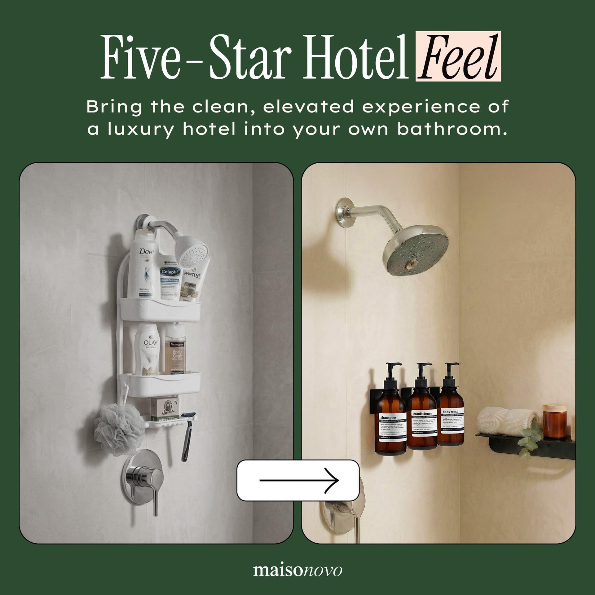 Shampoo and Conditioner Dispenser (3 Count)
