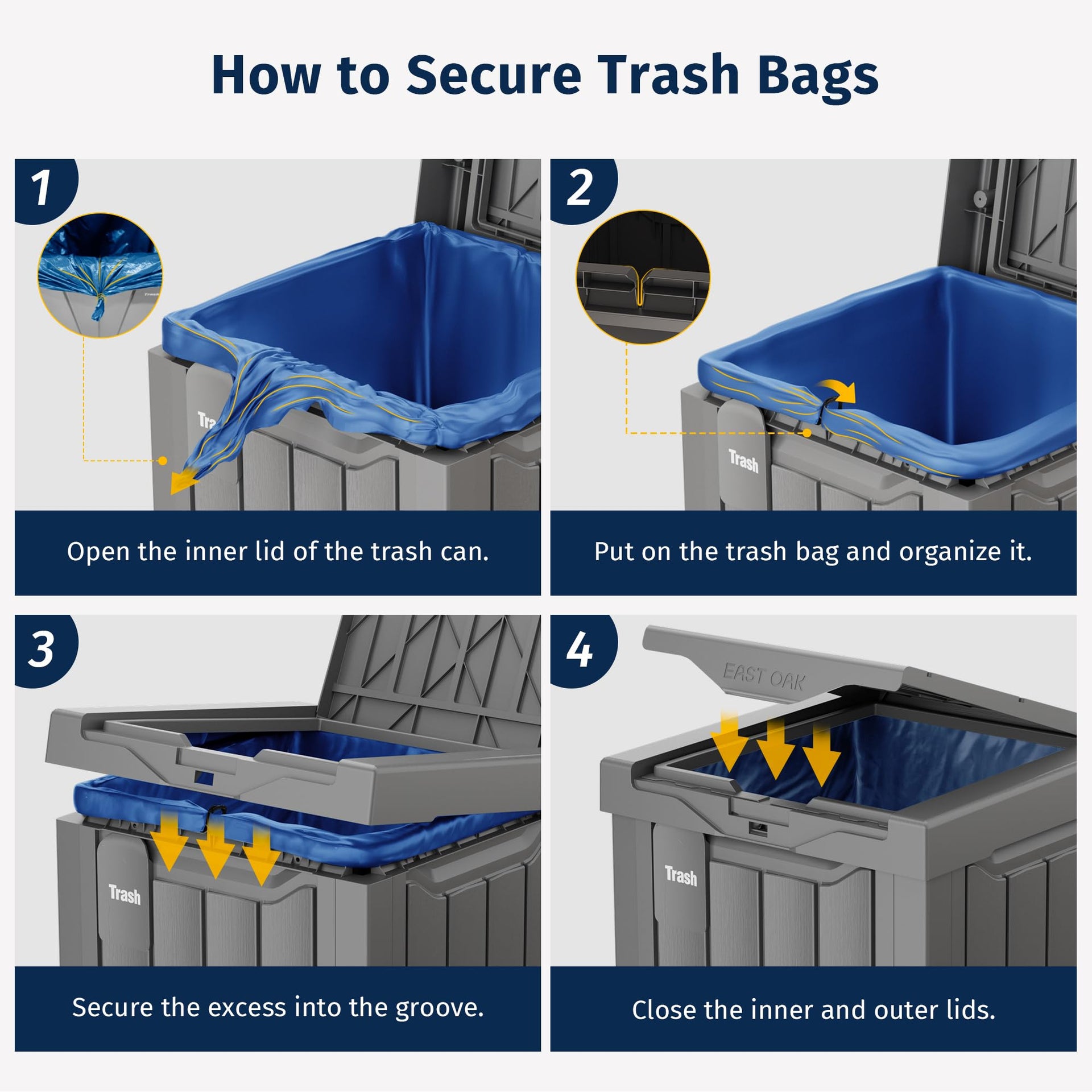 31 Gallon Outdoor Trash Can