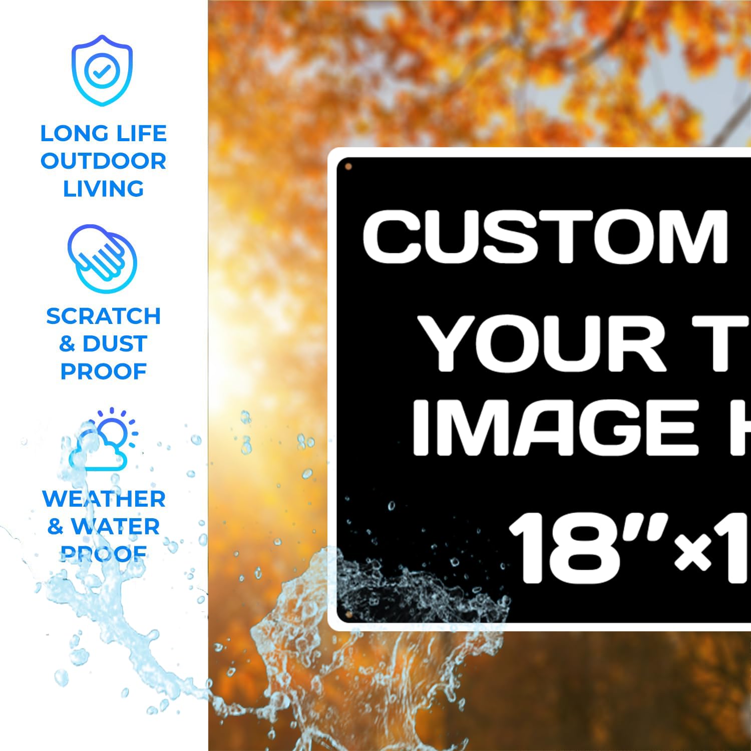 Custom Aluminum Weatherproof Metal Sign
