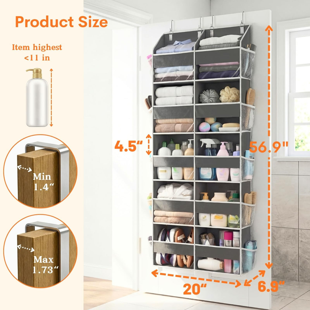 5 Tier Over Door Organizer