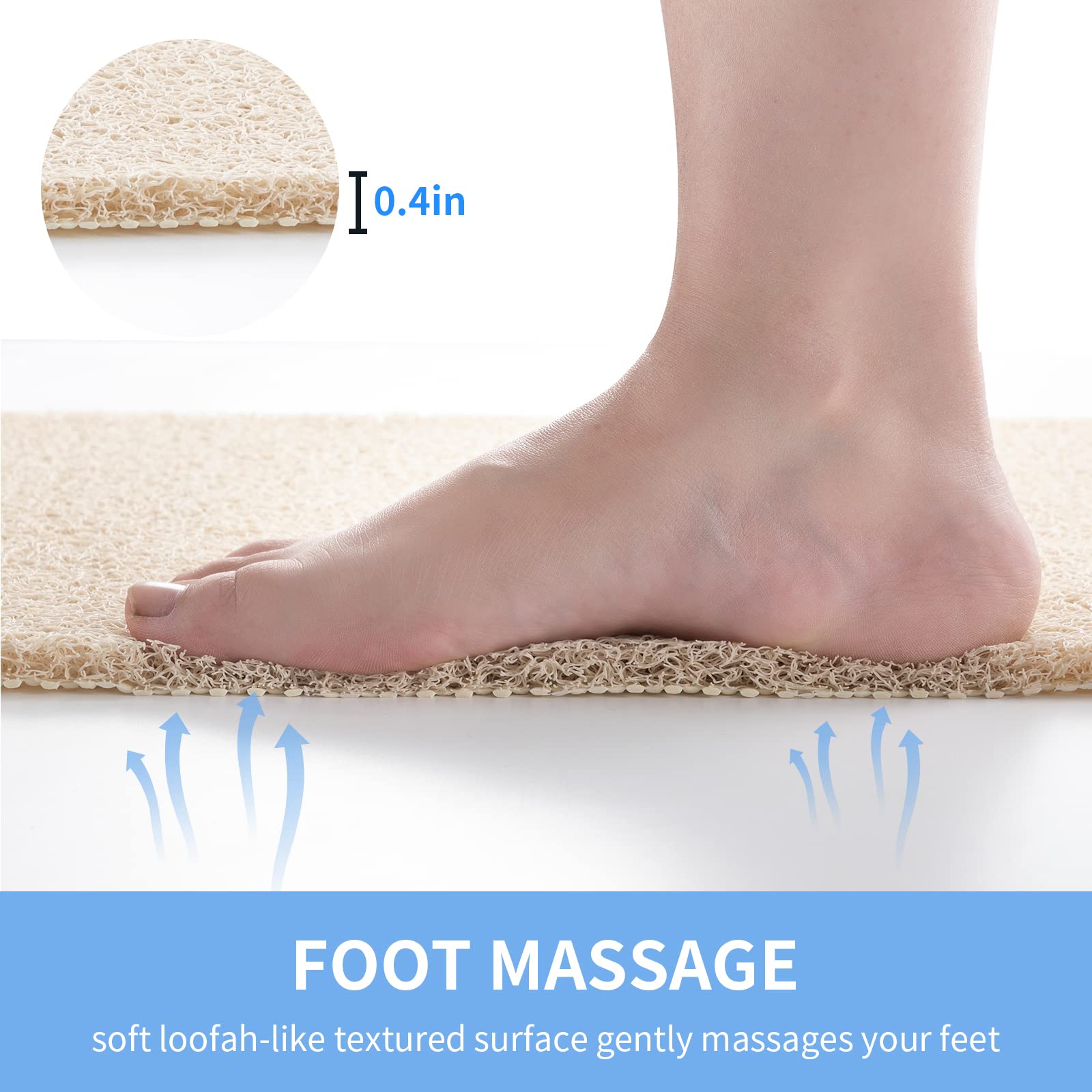 Non Slip Shower Mat Bathtub Mat for Bath Tub