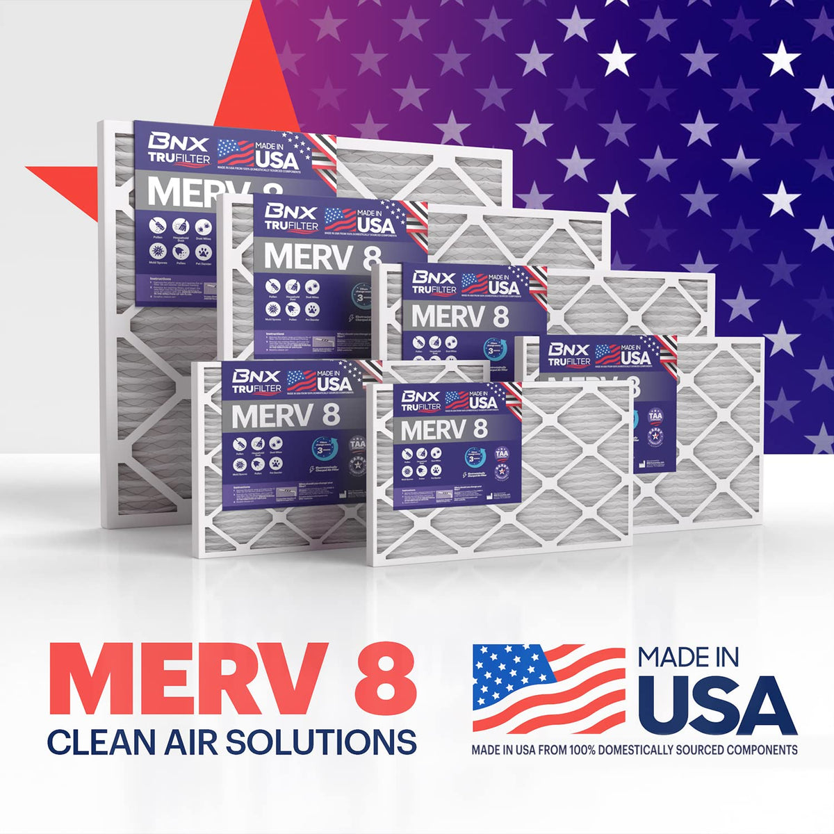 TruFilter 16x25x1 Air Filter MERV 8 (6 Count)