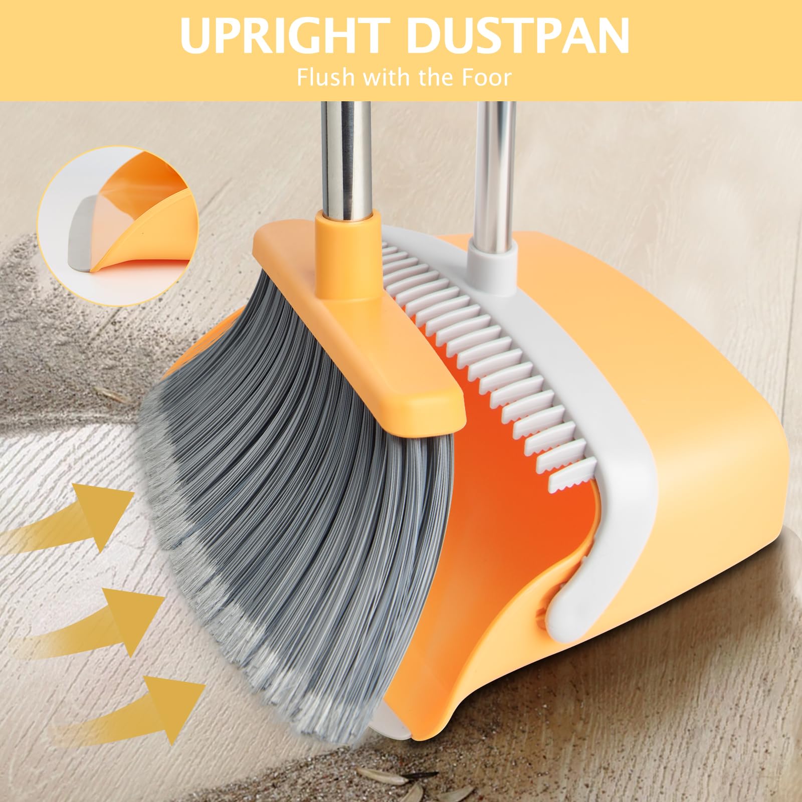 Broom and Dustpan Combo Set