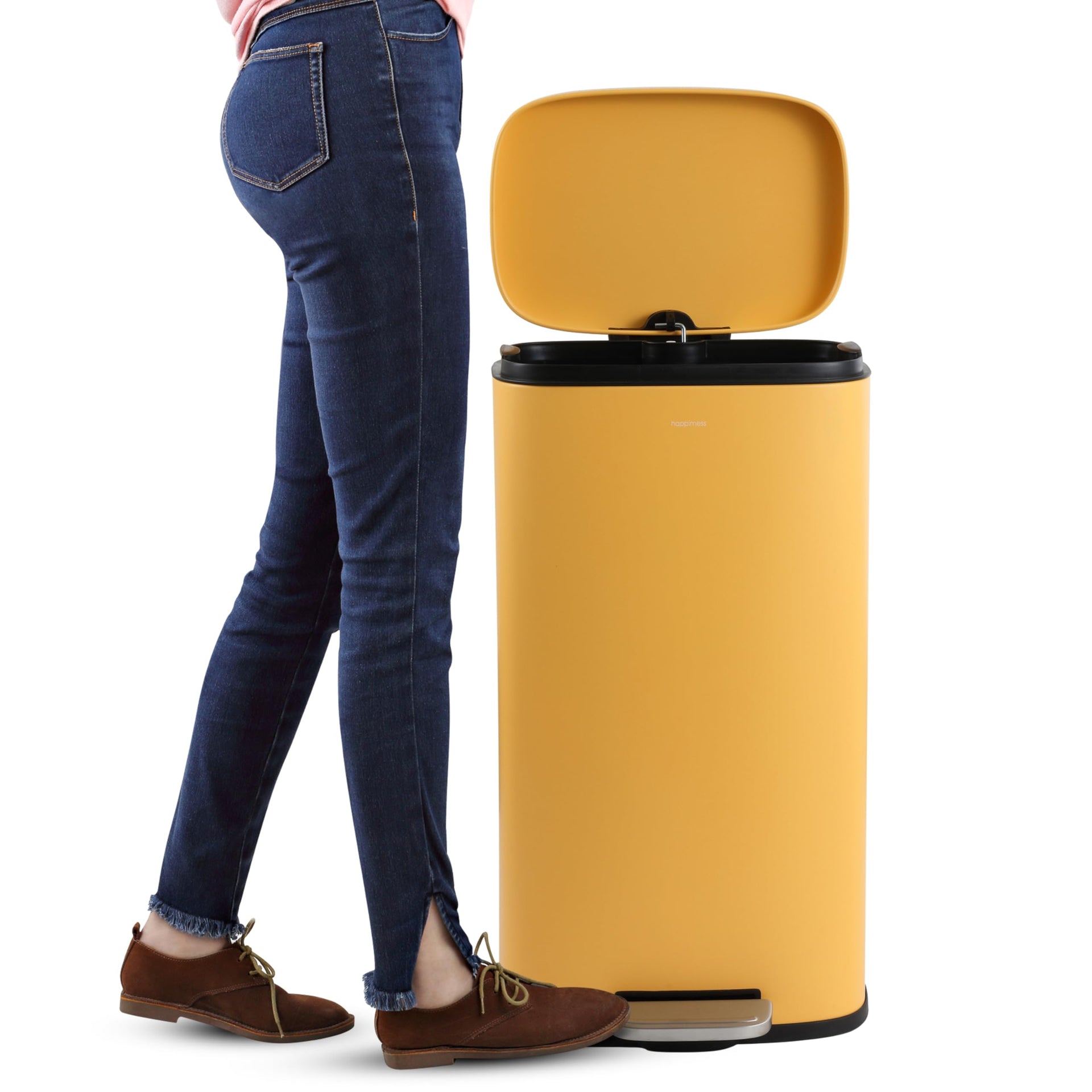 Curtis 8 Gal Step Trash Can Soft Close 25"