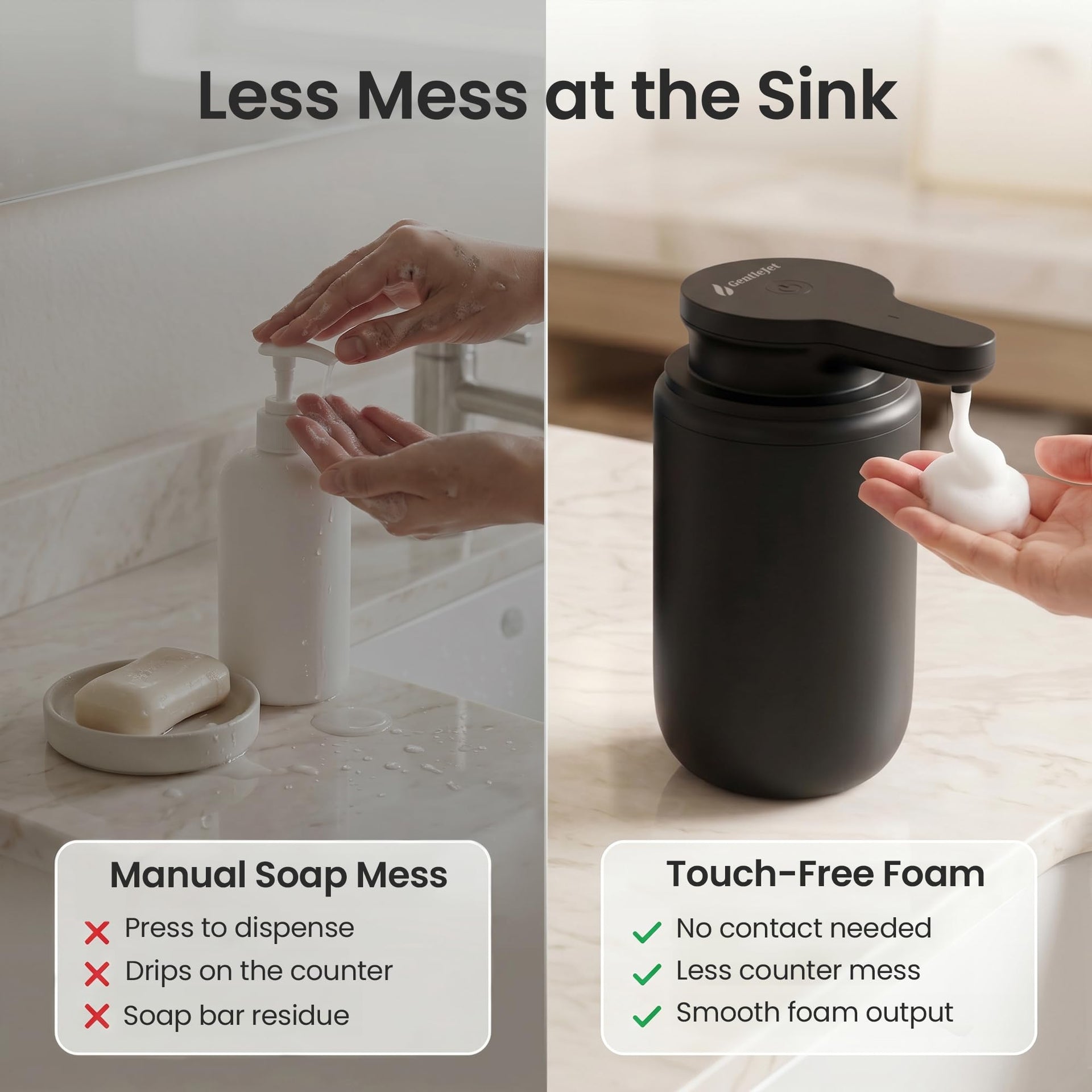 SimpleFoam Automatic Foaming Soap Dispenser Touchless Sensor