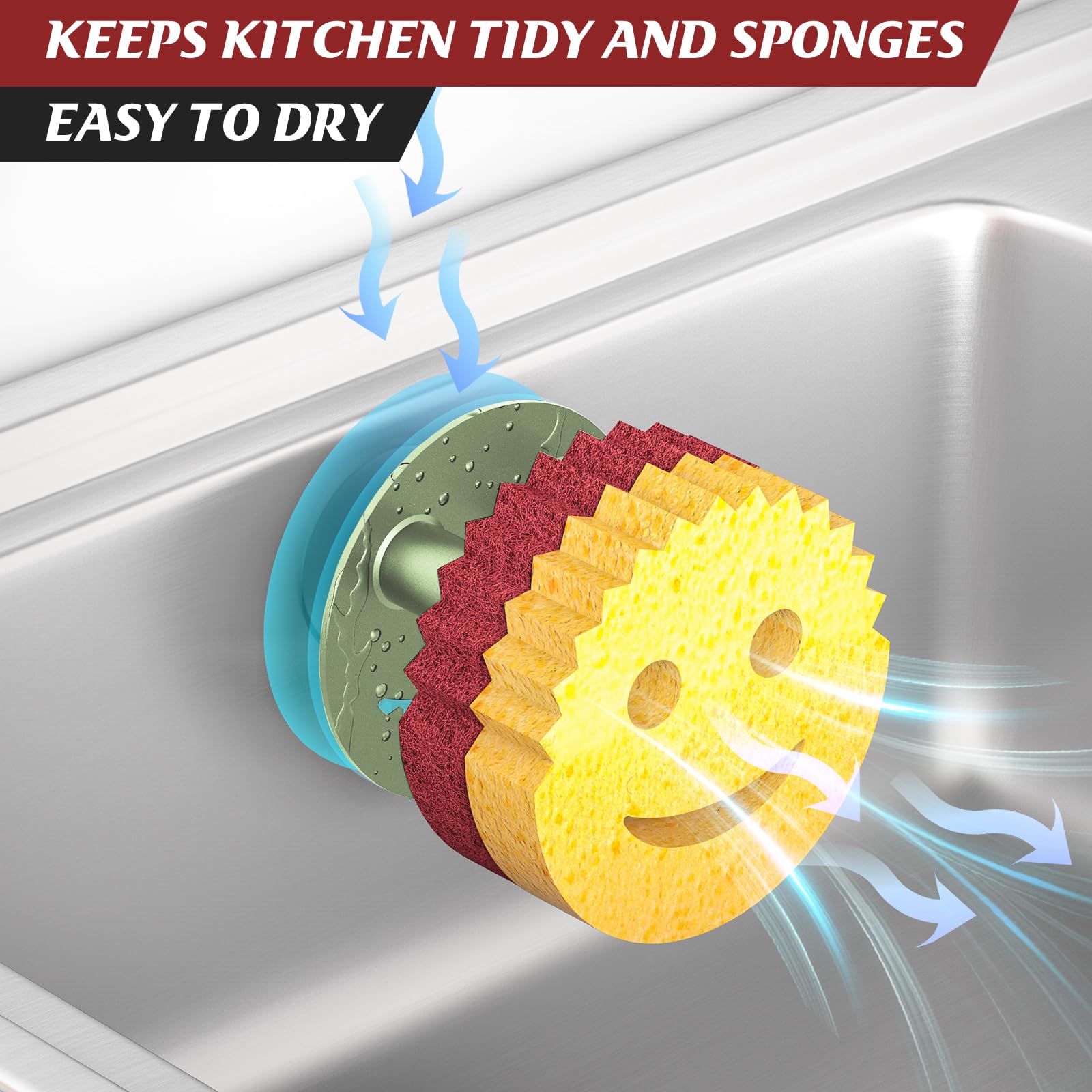 Sponge Holder for Kitchen Sink