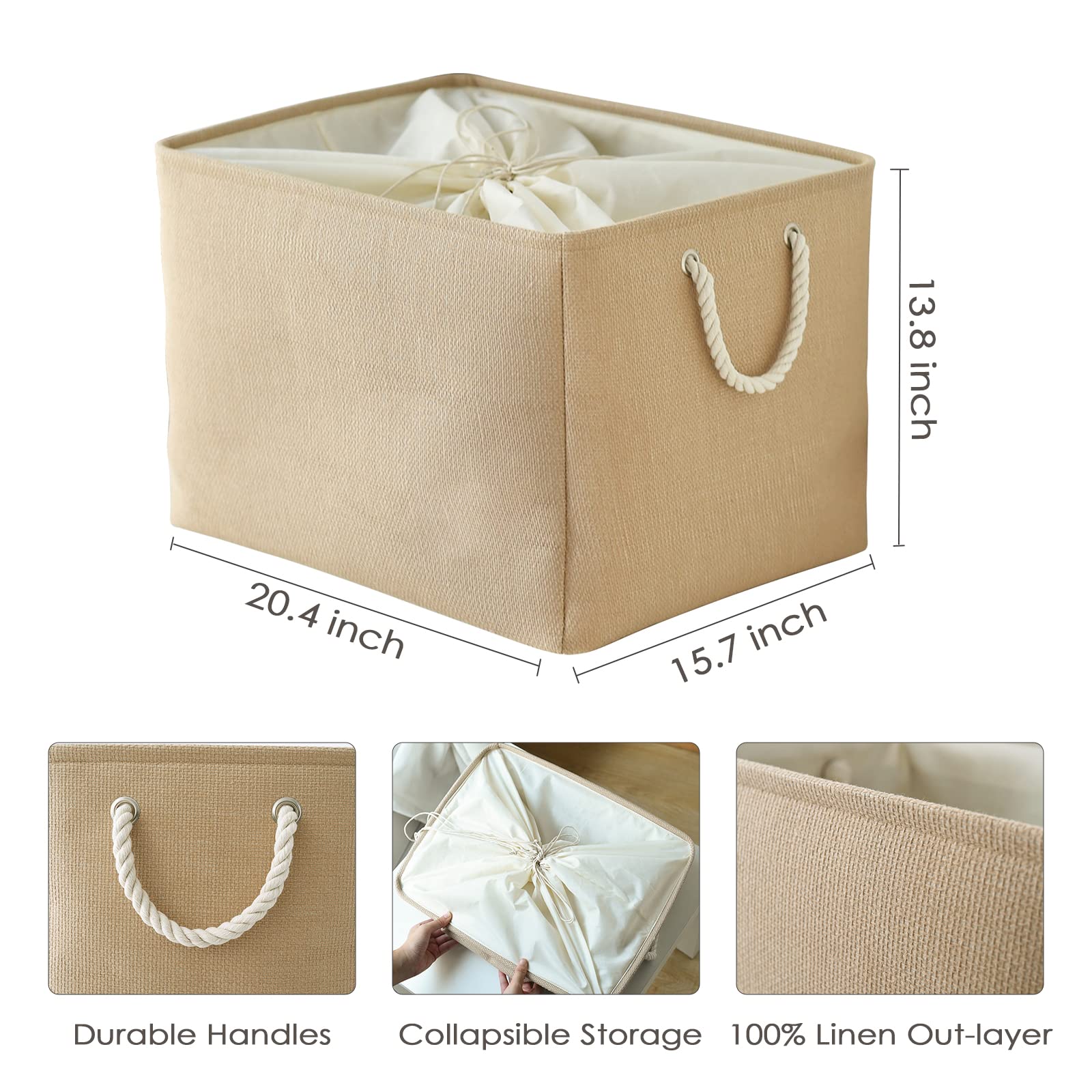 Storage Bin for Shevles (3 Count)