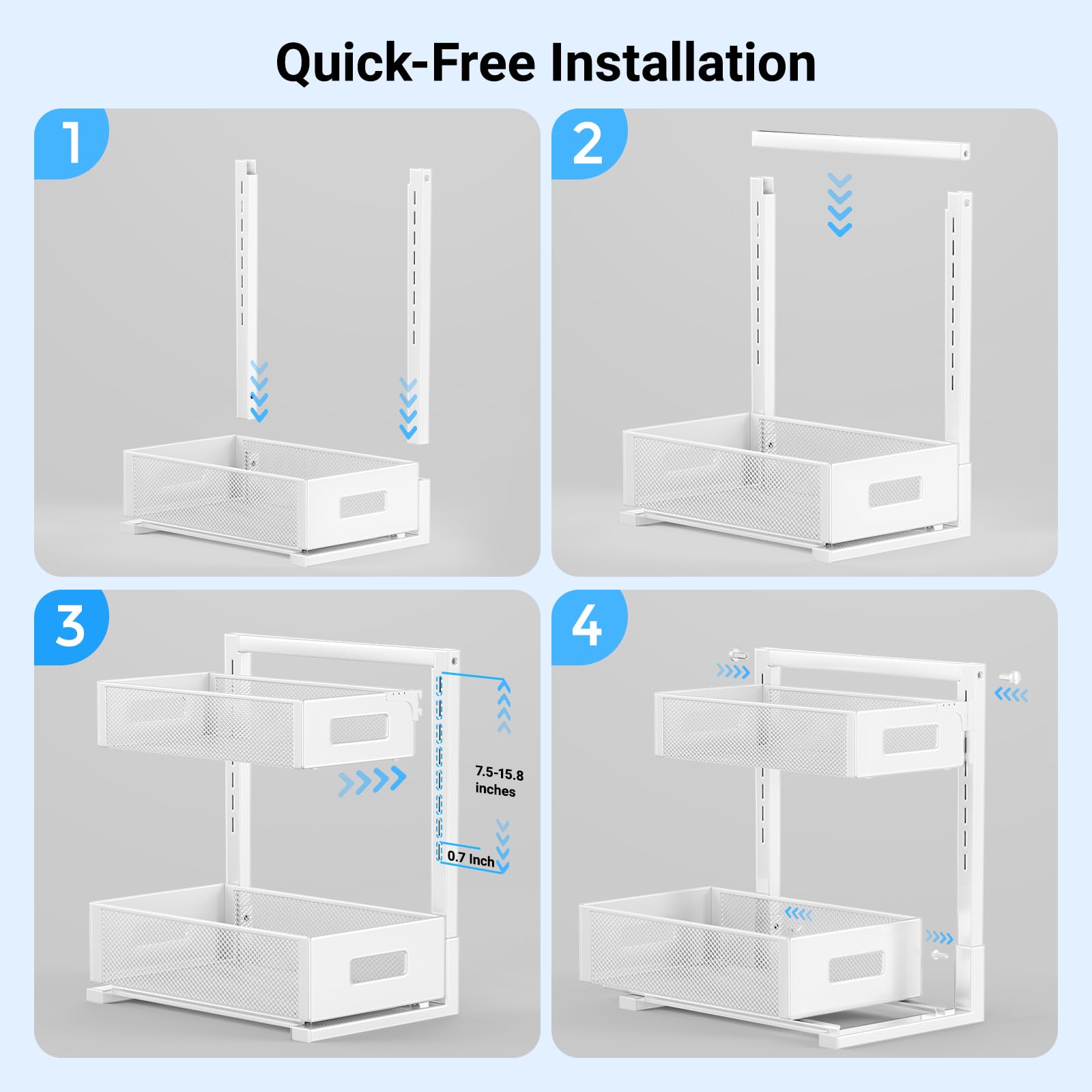 Pull Out Under Kitchen Sink Organizer (49.99 Count)