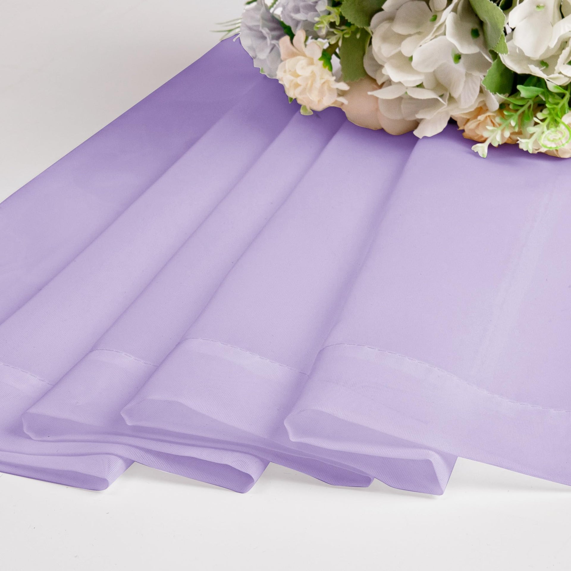 Sheer Lilac Curtains 90 inches Long 2 Panels (2 Count)