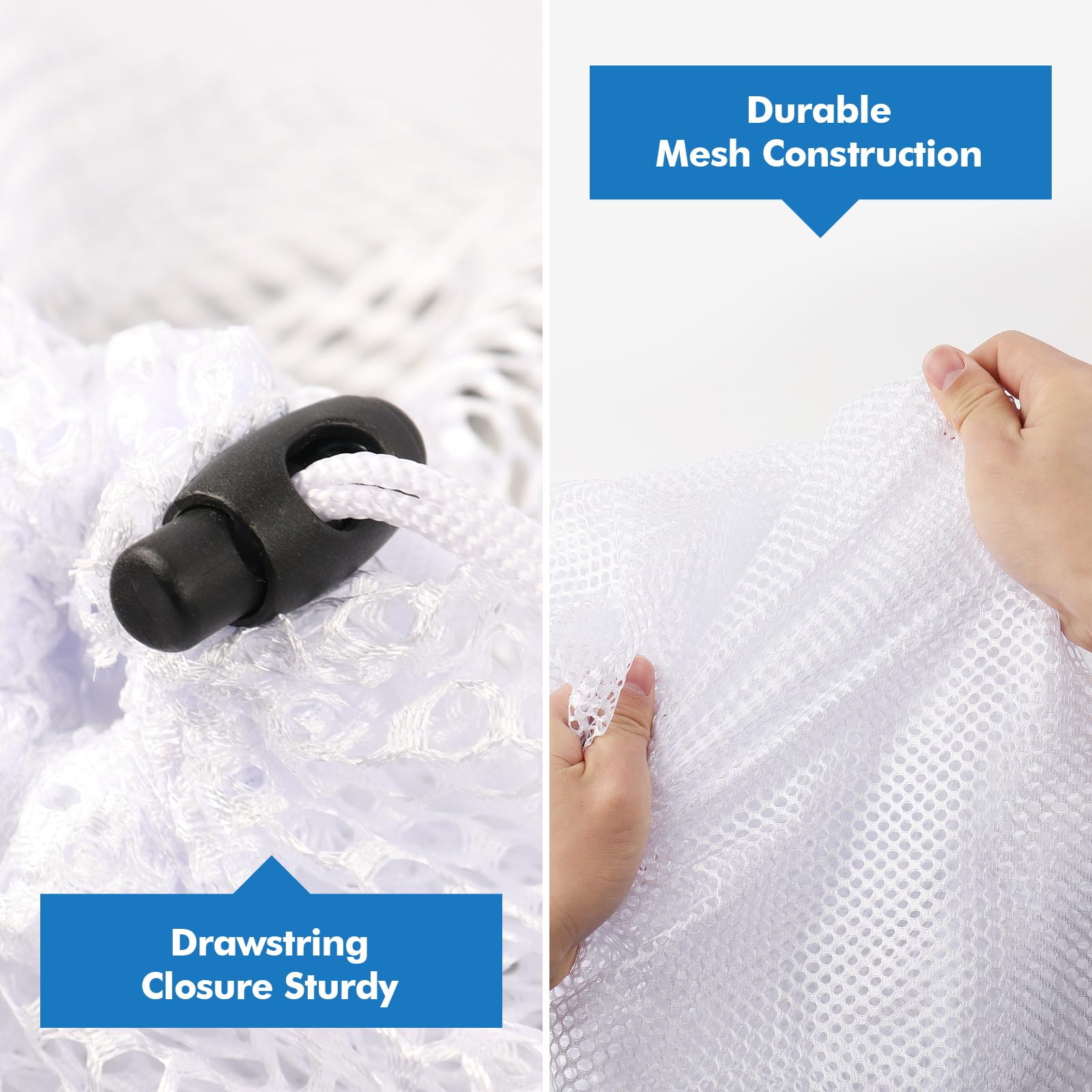 4Pcs Mesh Laundry Bags Washing Machine Mesh Wash Bags for Clothes (4 Count)