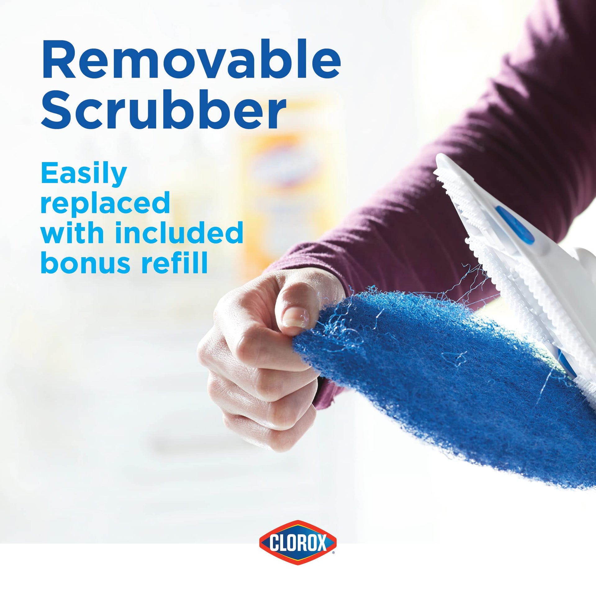 Extendable Tub & Tile Scrubber with Polyurethane Head