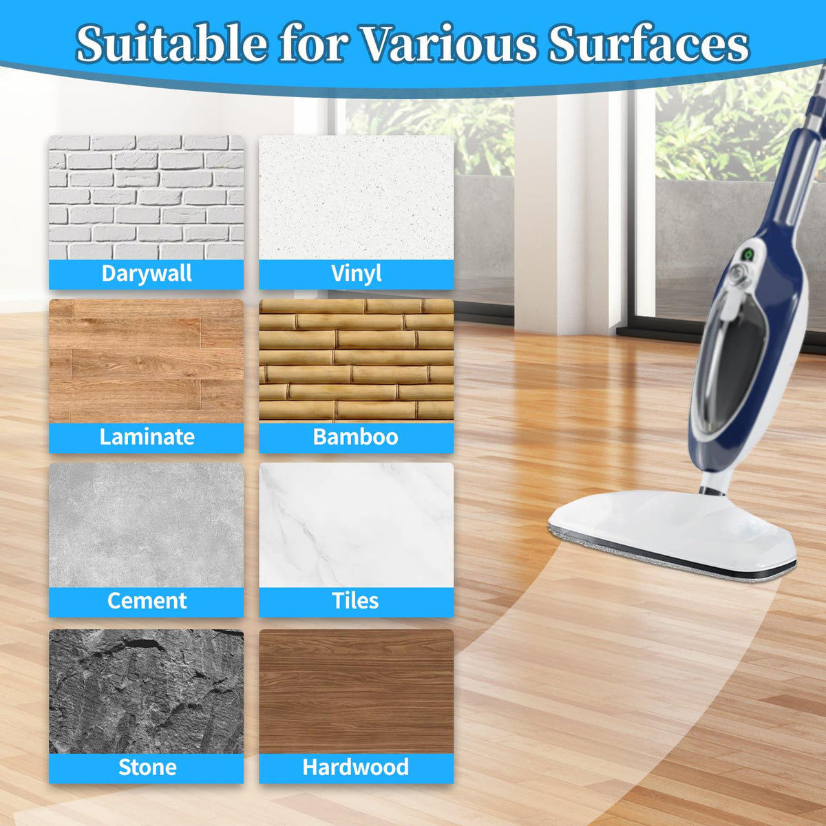 5 Pack Steam Mop Replacement Pads