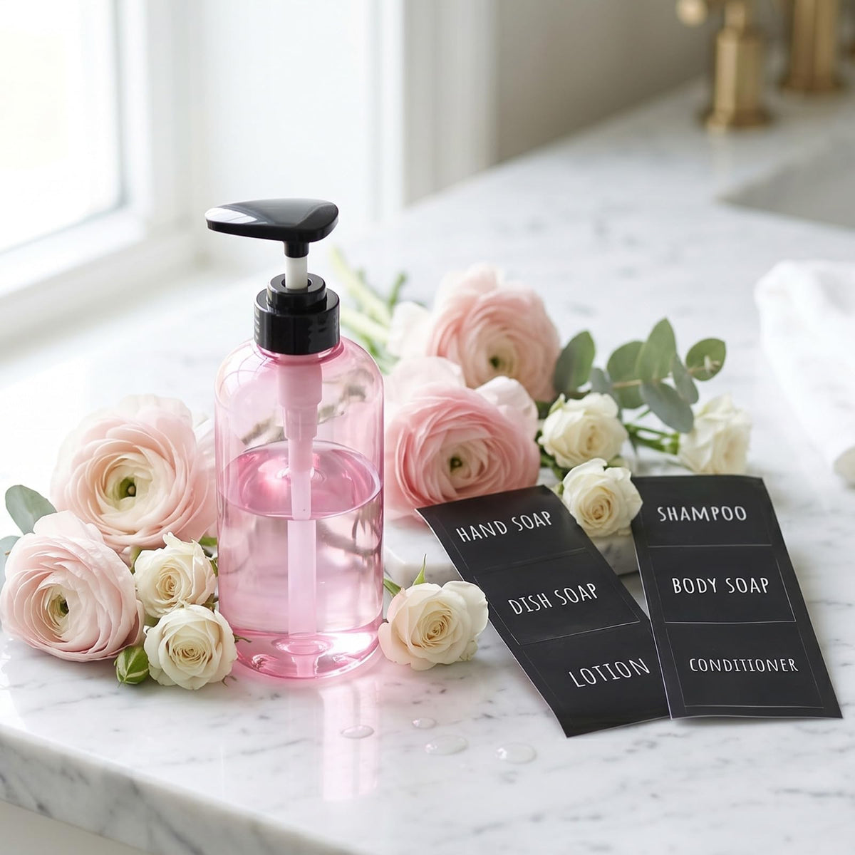 16.9oz 3Pcs Refillable Shower Bottles (3 Count)