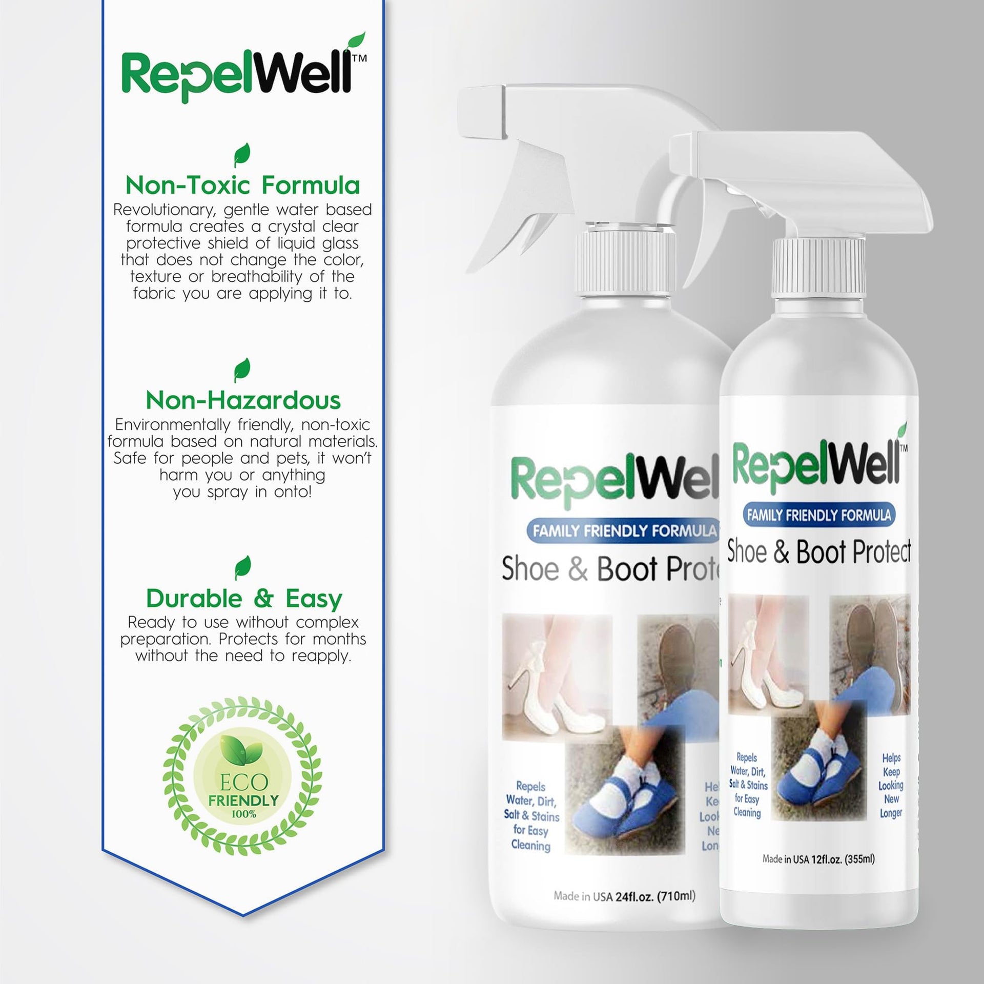 Non Toxic Shoe & Boot Protector Spray (12 Fl Oz)