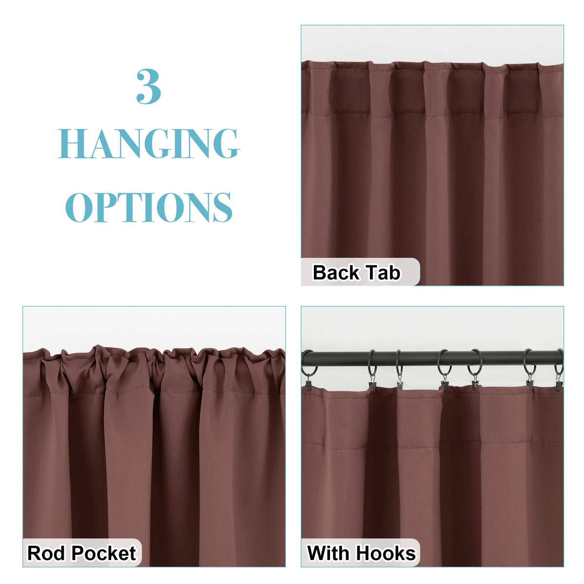 Short Blackout Curtains (2 Count)