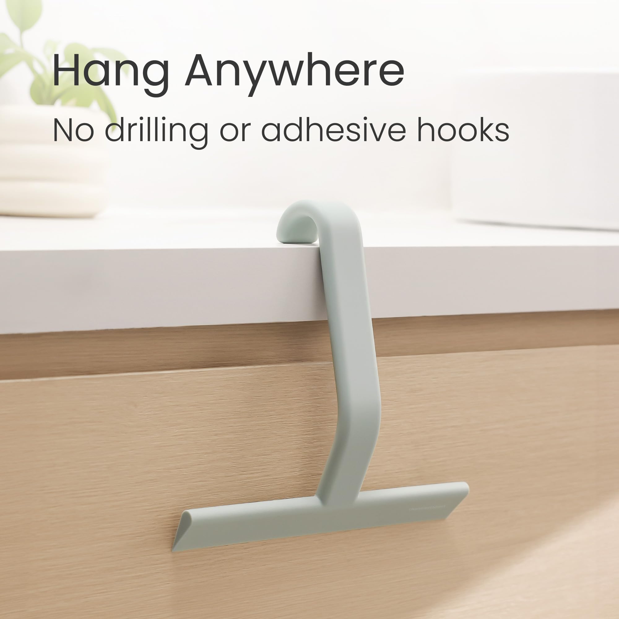 JustHang Shower Squeegee with Built
