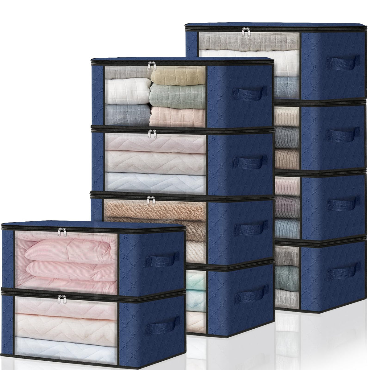 10 Pack Clothes Organizer Storage Bags (10 Count)