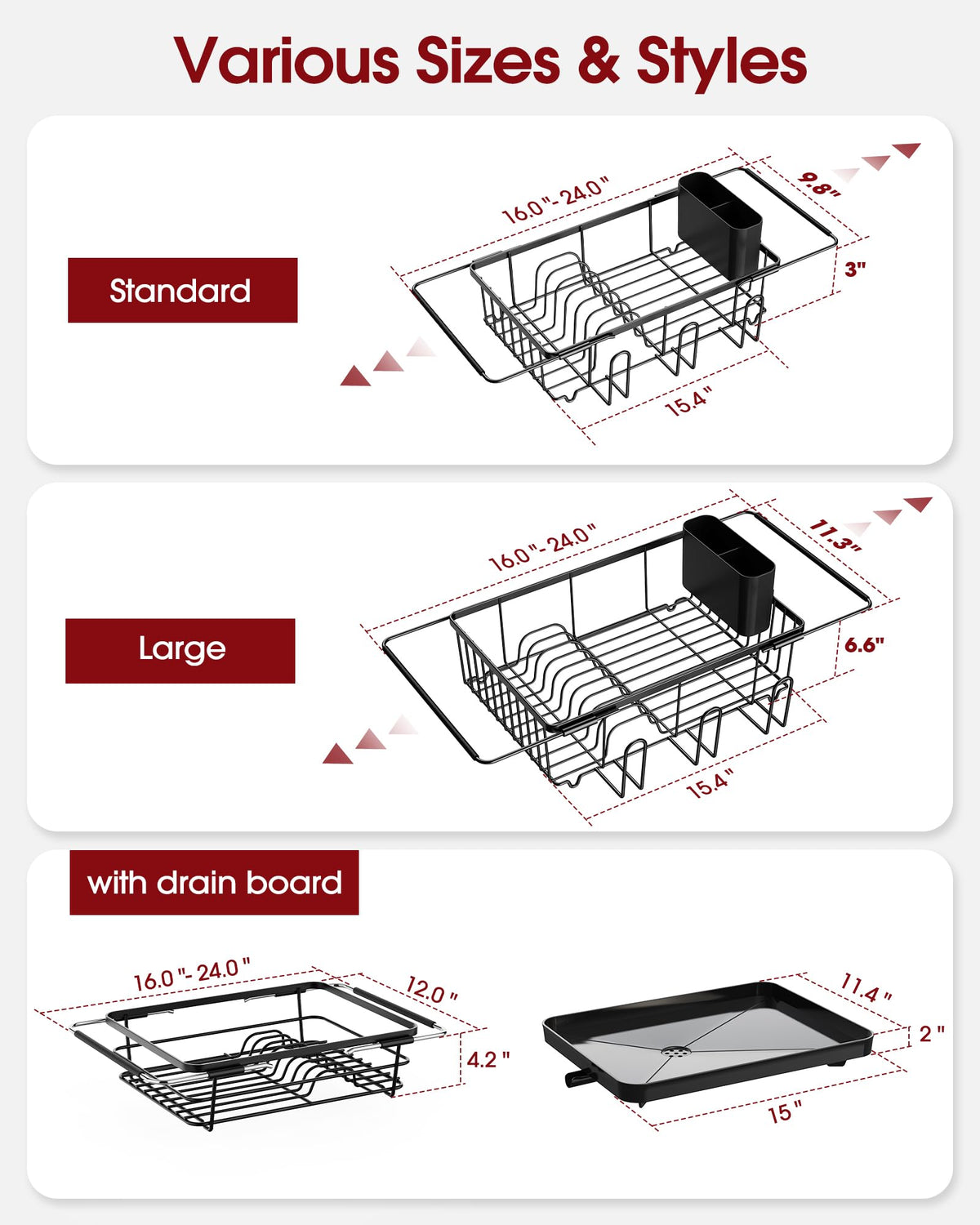 Dish Drying Rack in Sink