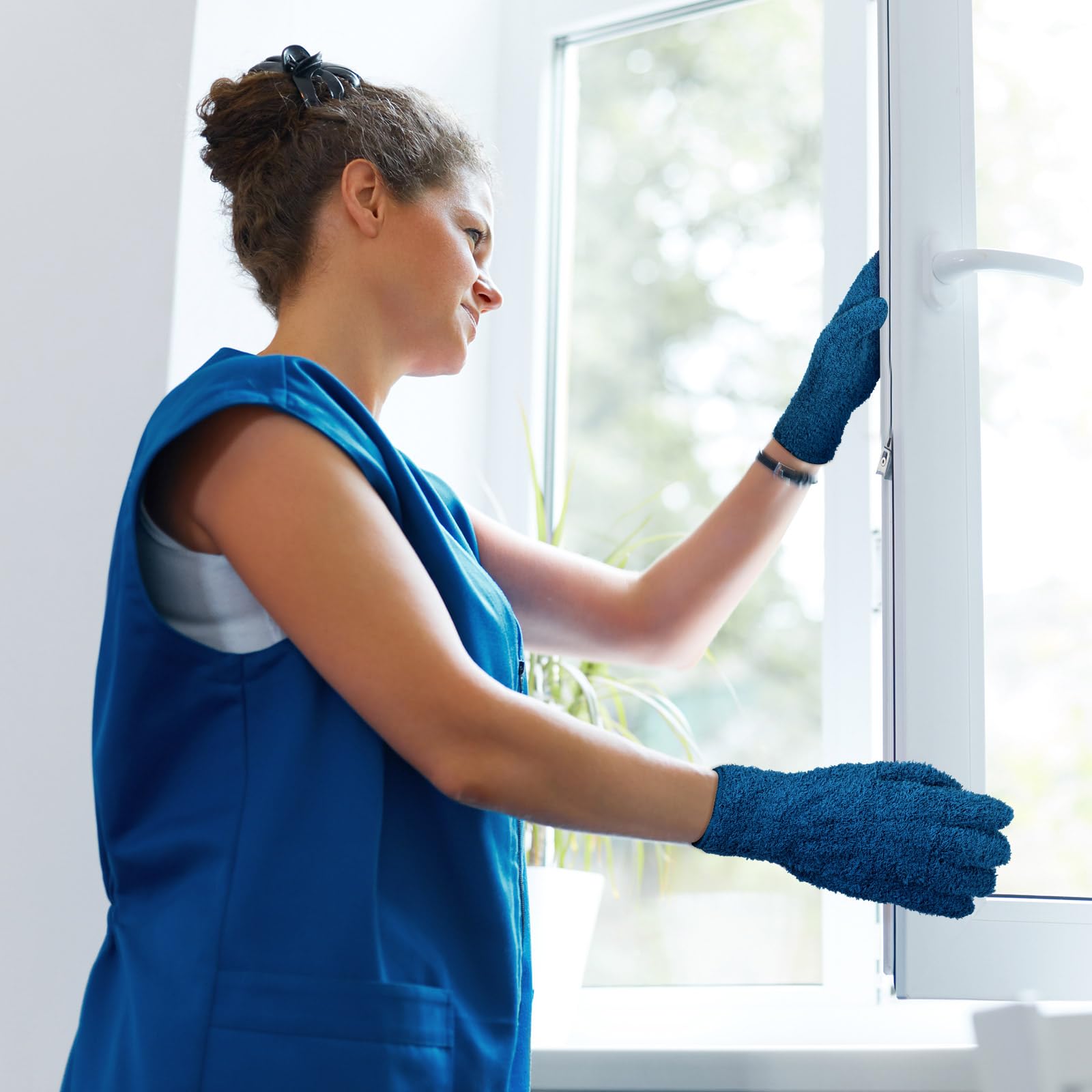 6 Pairs Microfiber Dusting Gloves