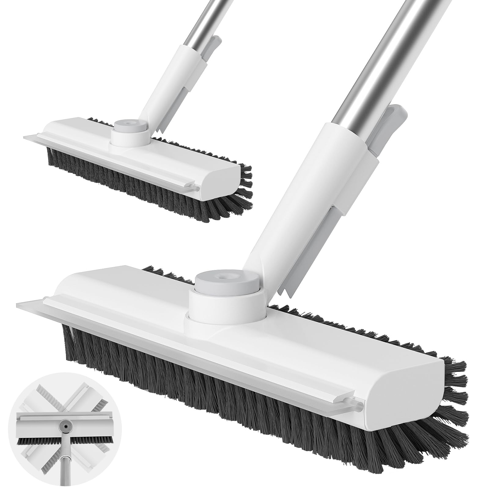 Floor Scrub Brush with Long Handle (2 Count)
