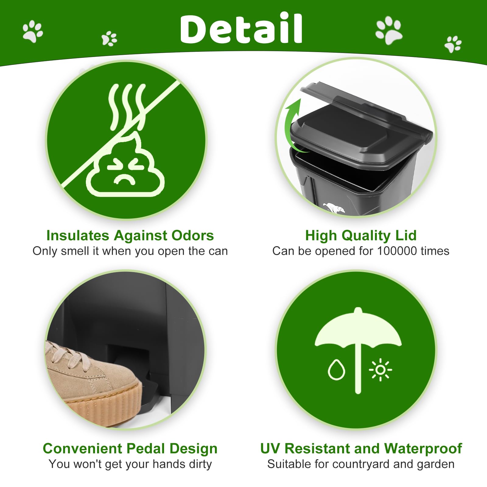 Dog Poop Trash Can Outside