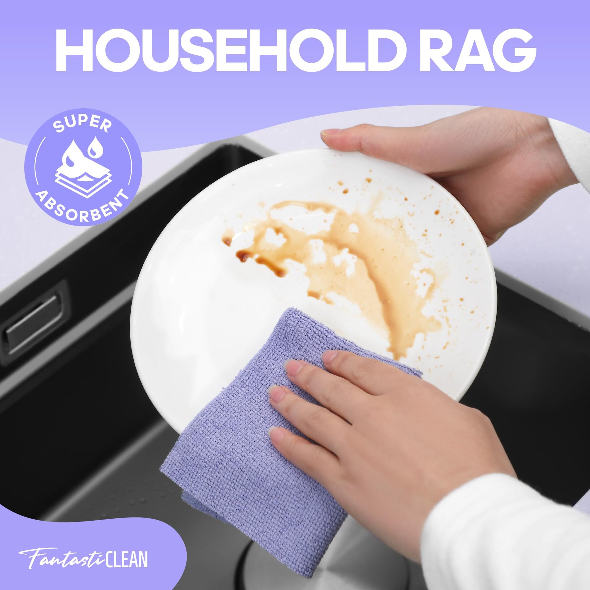 Microfiber Cleaning Cloth Roll (60 Count) - ModHome Supplies