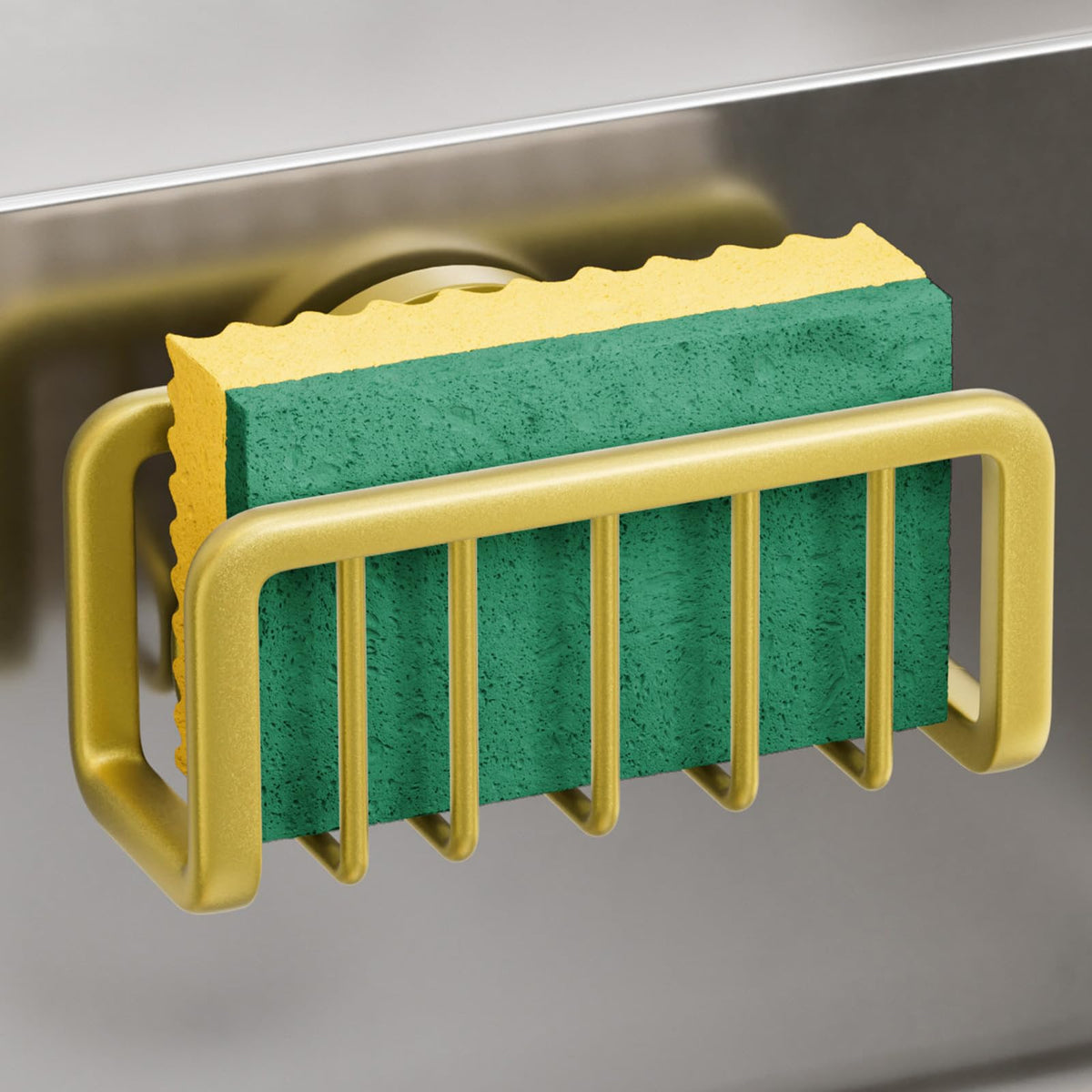Rustproof Sponge Holder for Kitchen Sink with Suction Cup