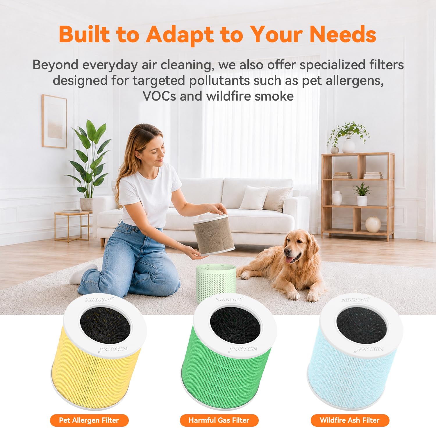 HEPA Air Purifier for Bedroom&Home
