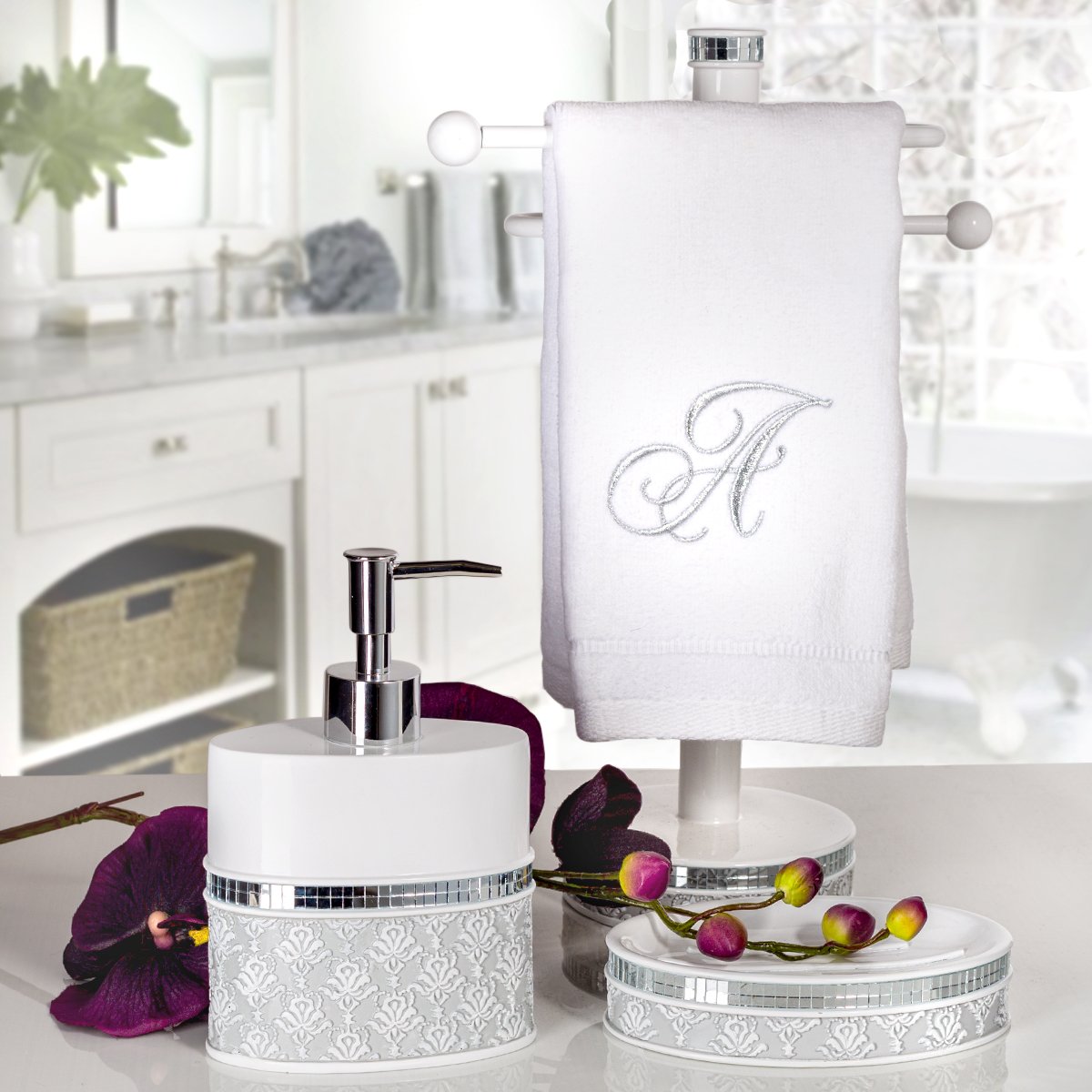 Mirror Damask Soap Dish for Bathroom